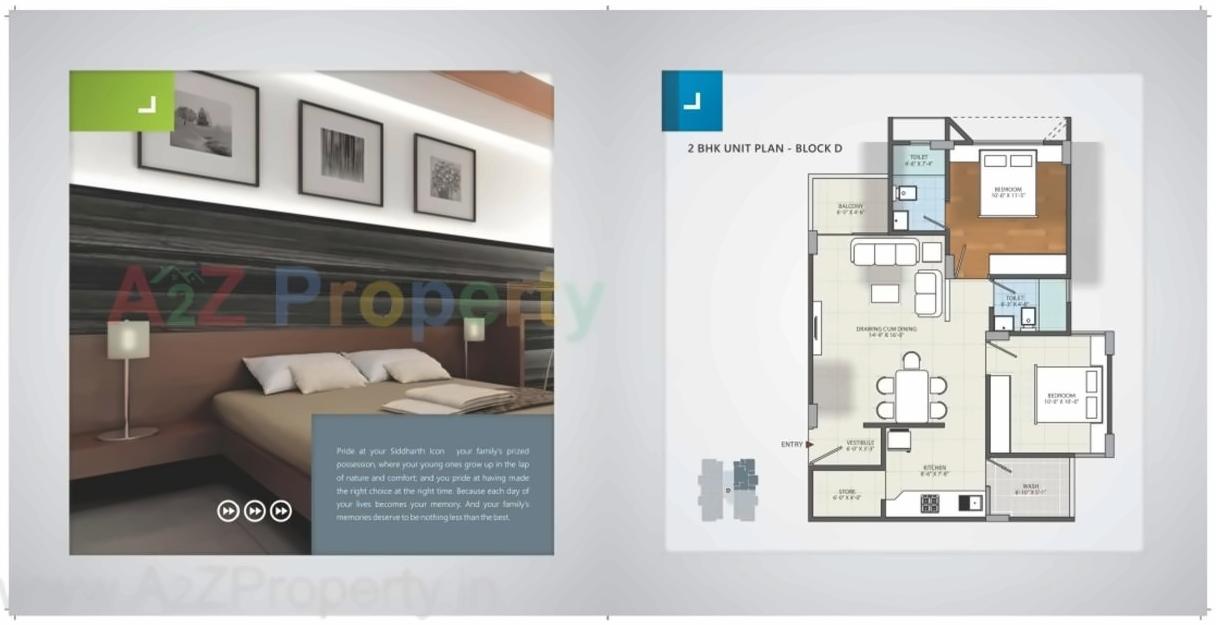 Layout of real estate project Siddharth Icon located at Tragad, Ahmedabad, Gujarat