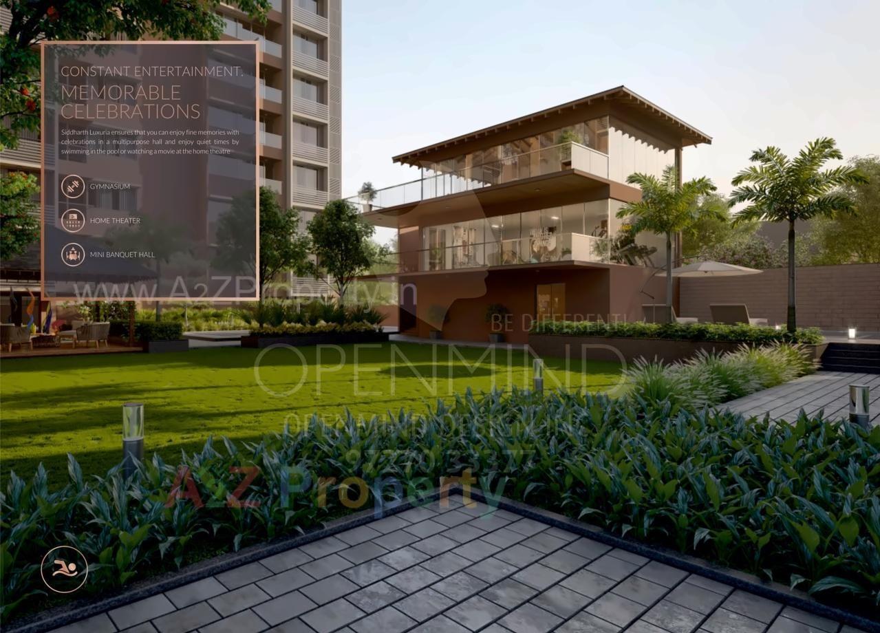 3D Elevation of real estate project Siddharth Luxuria located at Ahmedabad, Ahmedabad, Gujarat