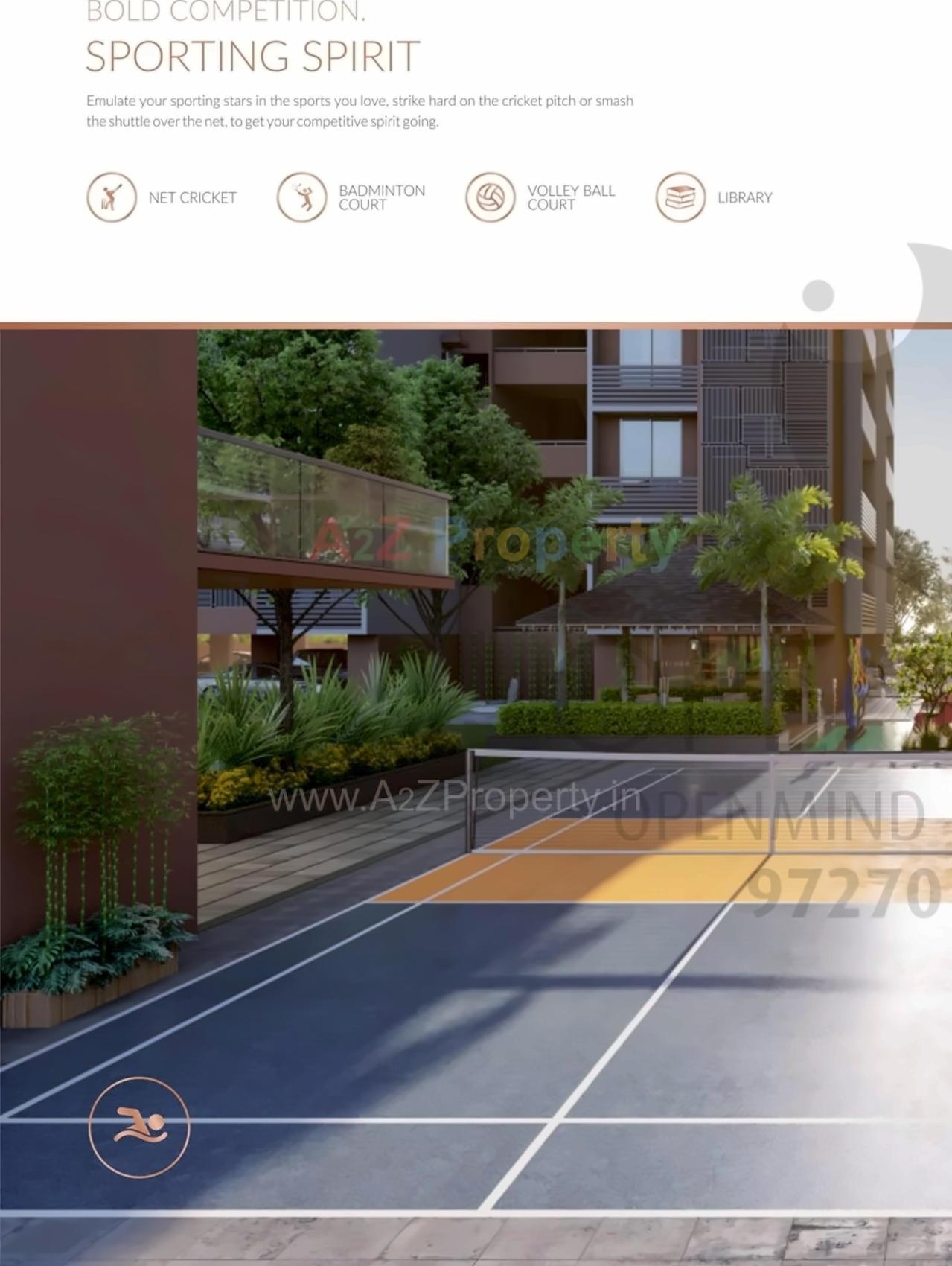 3D Elevation of real estate project Siddharth Luxuria located at Ahmedabad, Ahmedabad, Gujarat