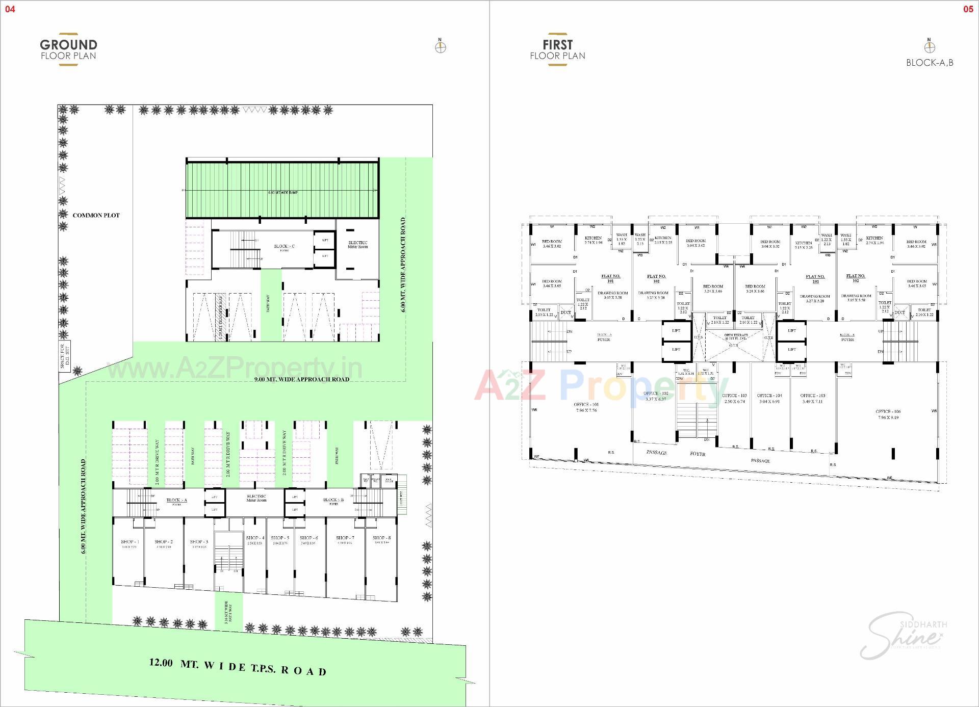 Layout of real estate project Siddharth Shine located at Ahmedabad, Ahmedabad, Gujarat