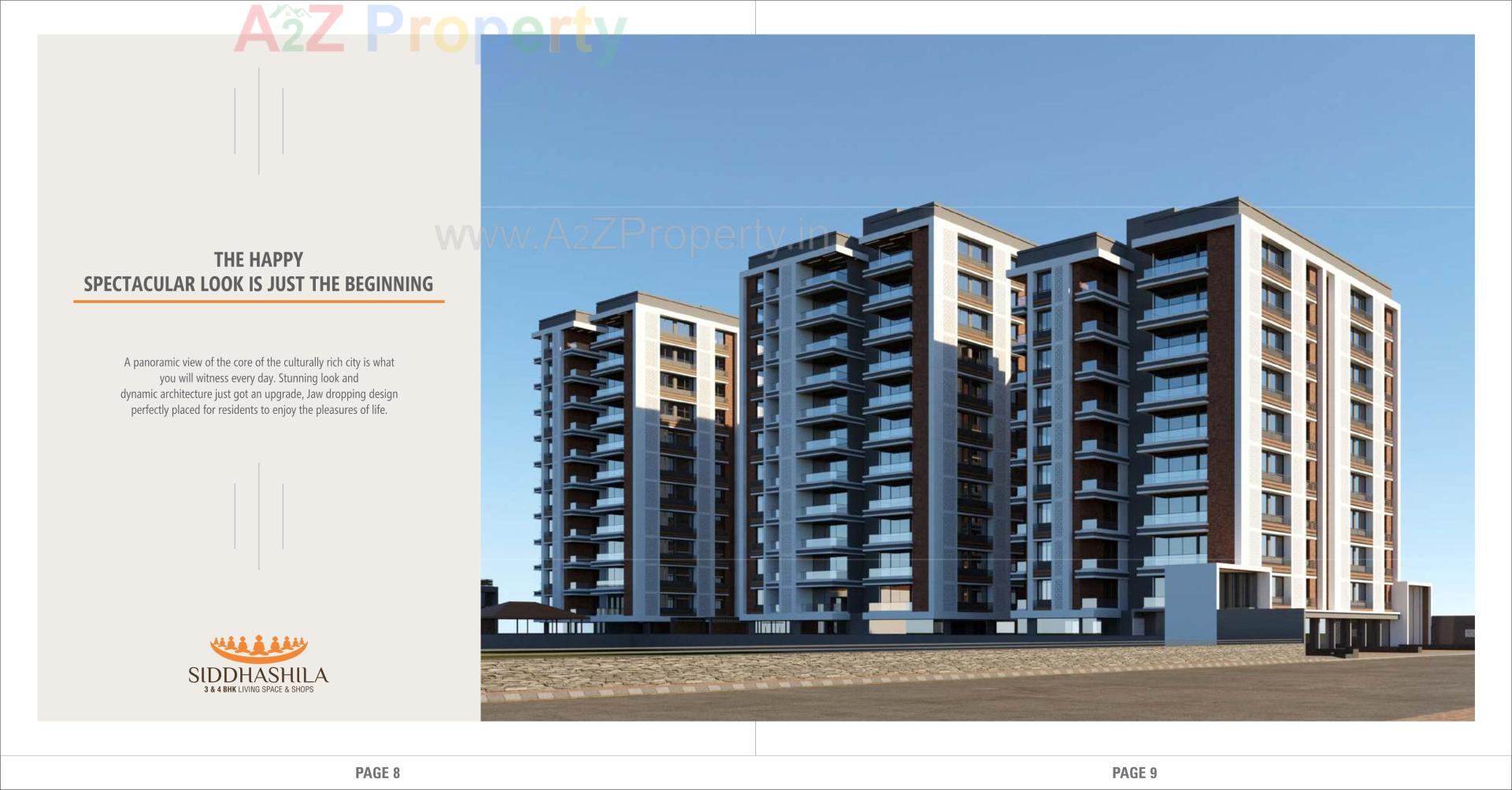 3D Elevation of real estate project Siddhashila located at Nikol, Ahmedabad, Gujarat