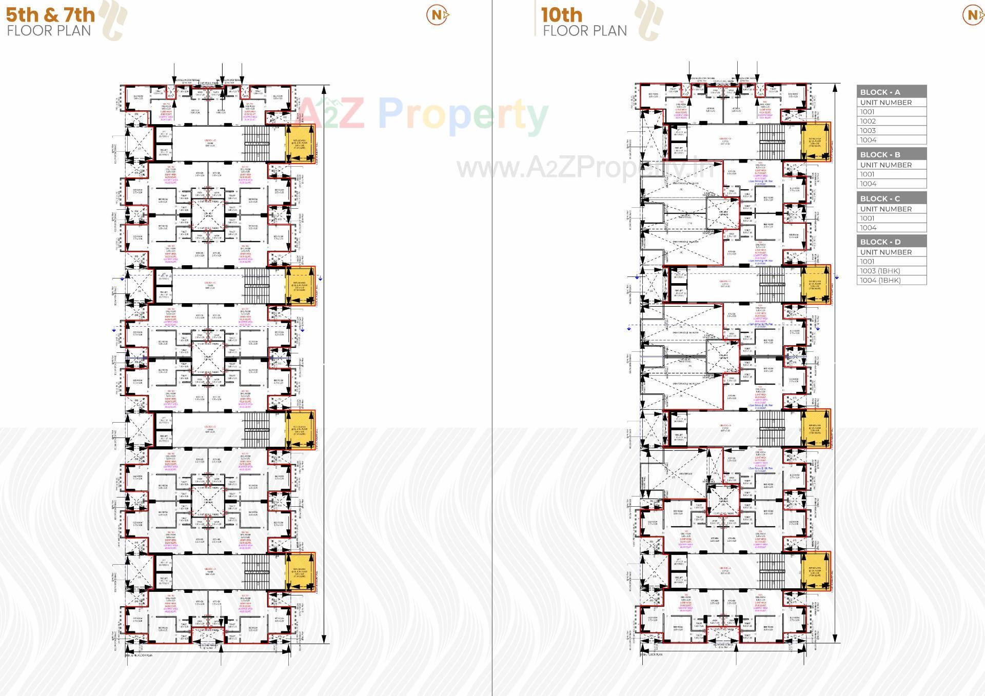Layout of real estate project Siddhi 2 located at Bopal, Ahmedabad, Gujarat