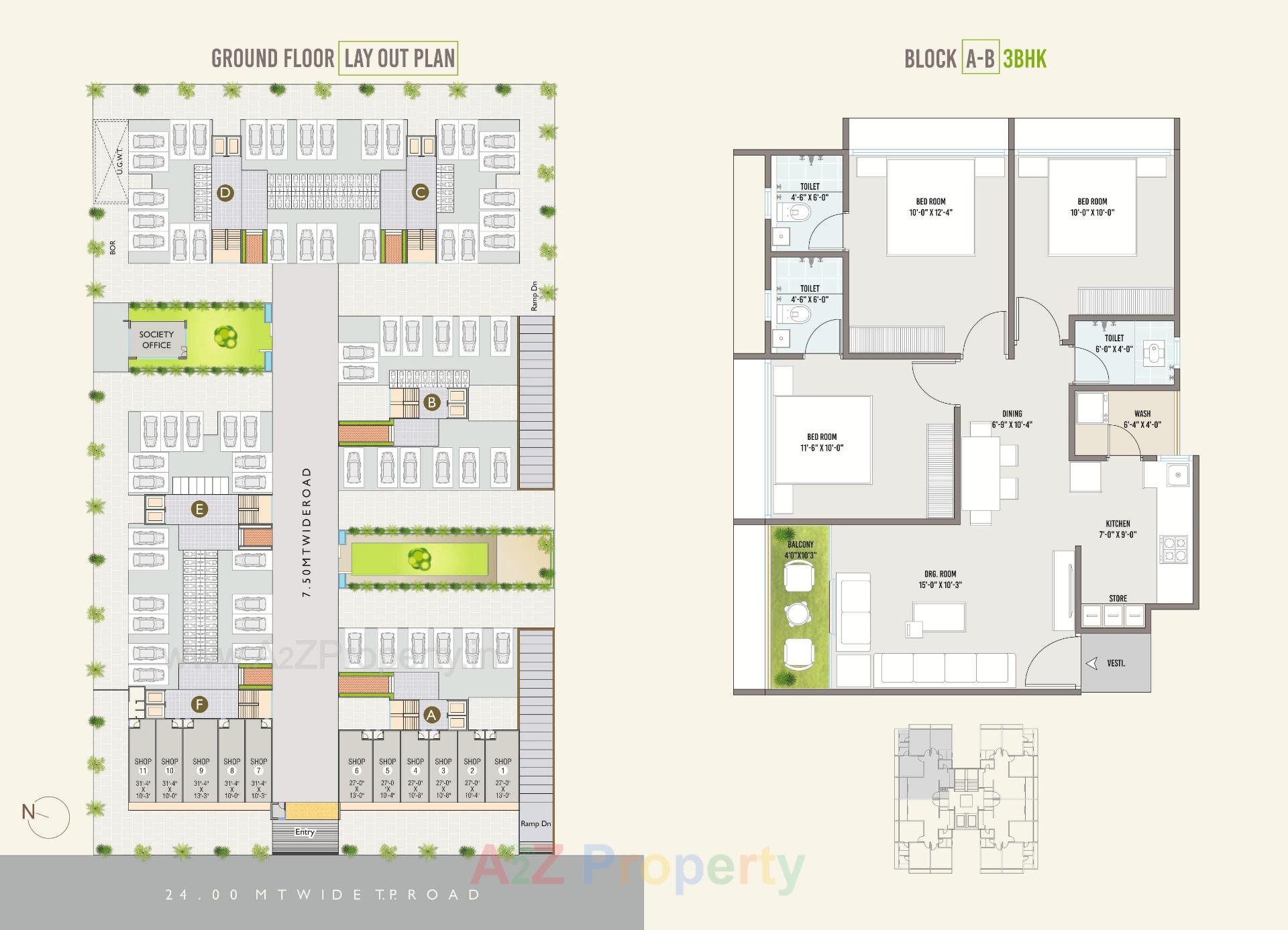 Layout of real estate project Siddhi Greens located at Lambha, Ahmedabad, Gujarat