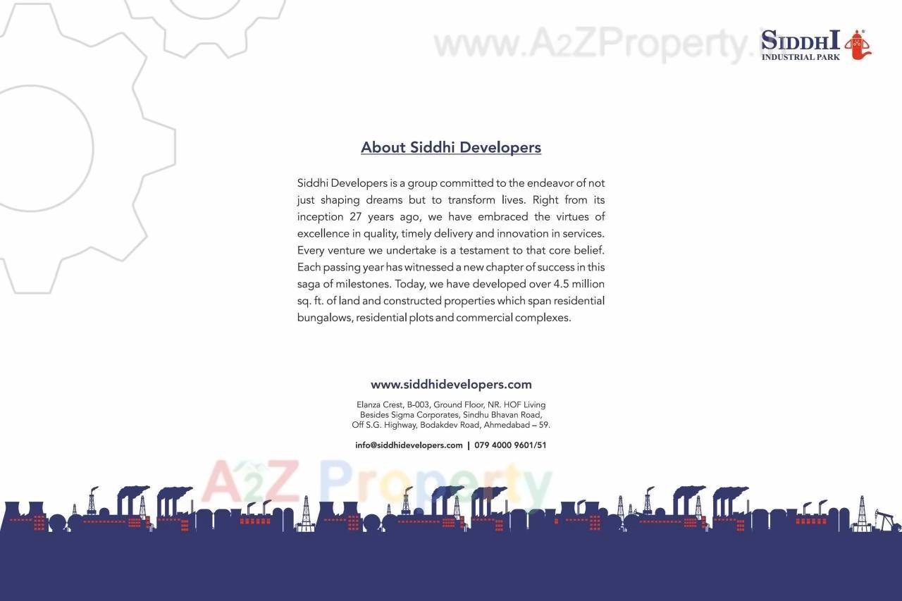  of real estate project Siddhi Industrial Park located at Dariyapur, Ahmedabad, Gujarat