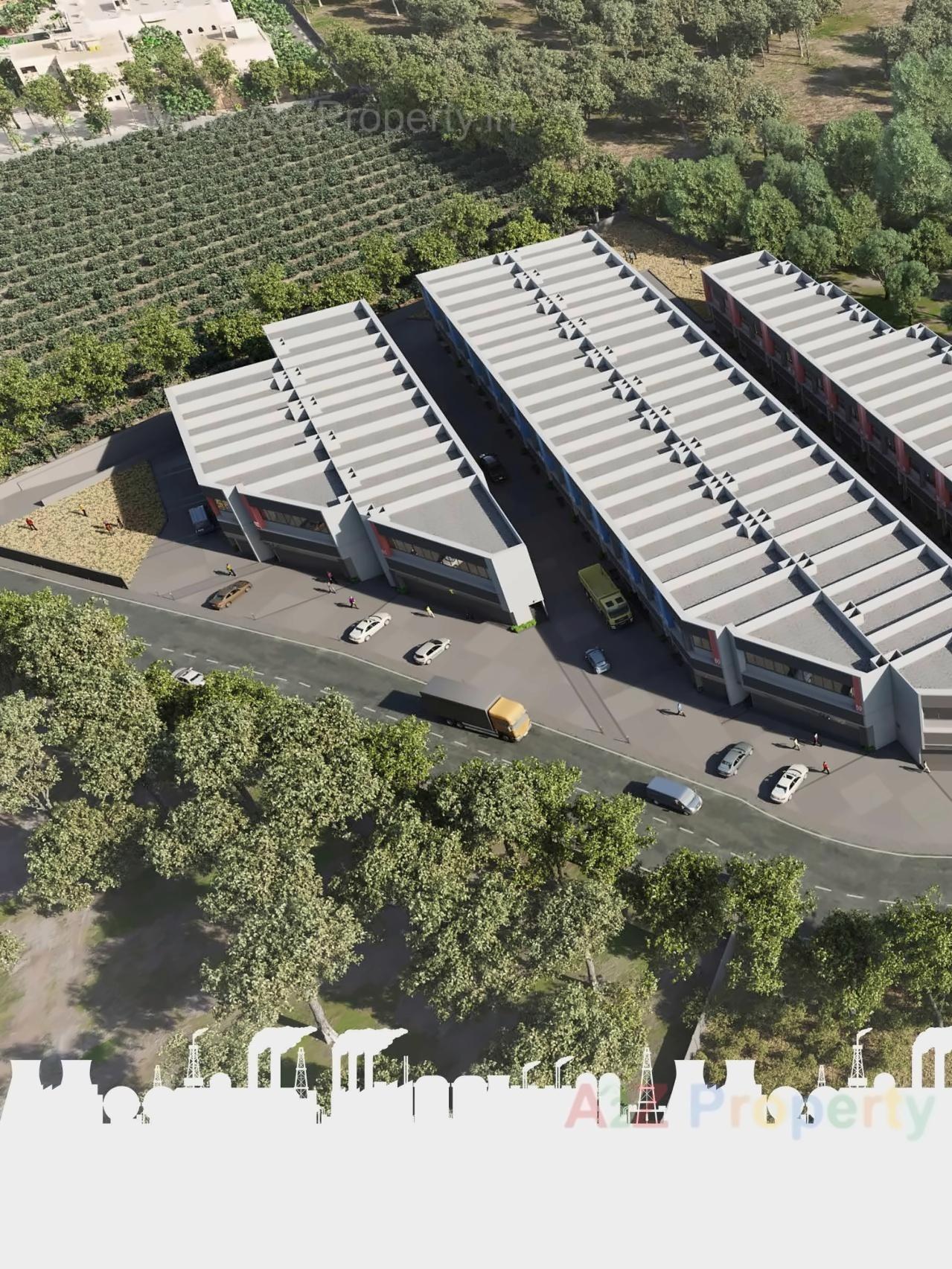 3D Elevation of real estate project Siddhi Industrial Park located at Dariyapur, Ahmedabad, Gujarat