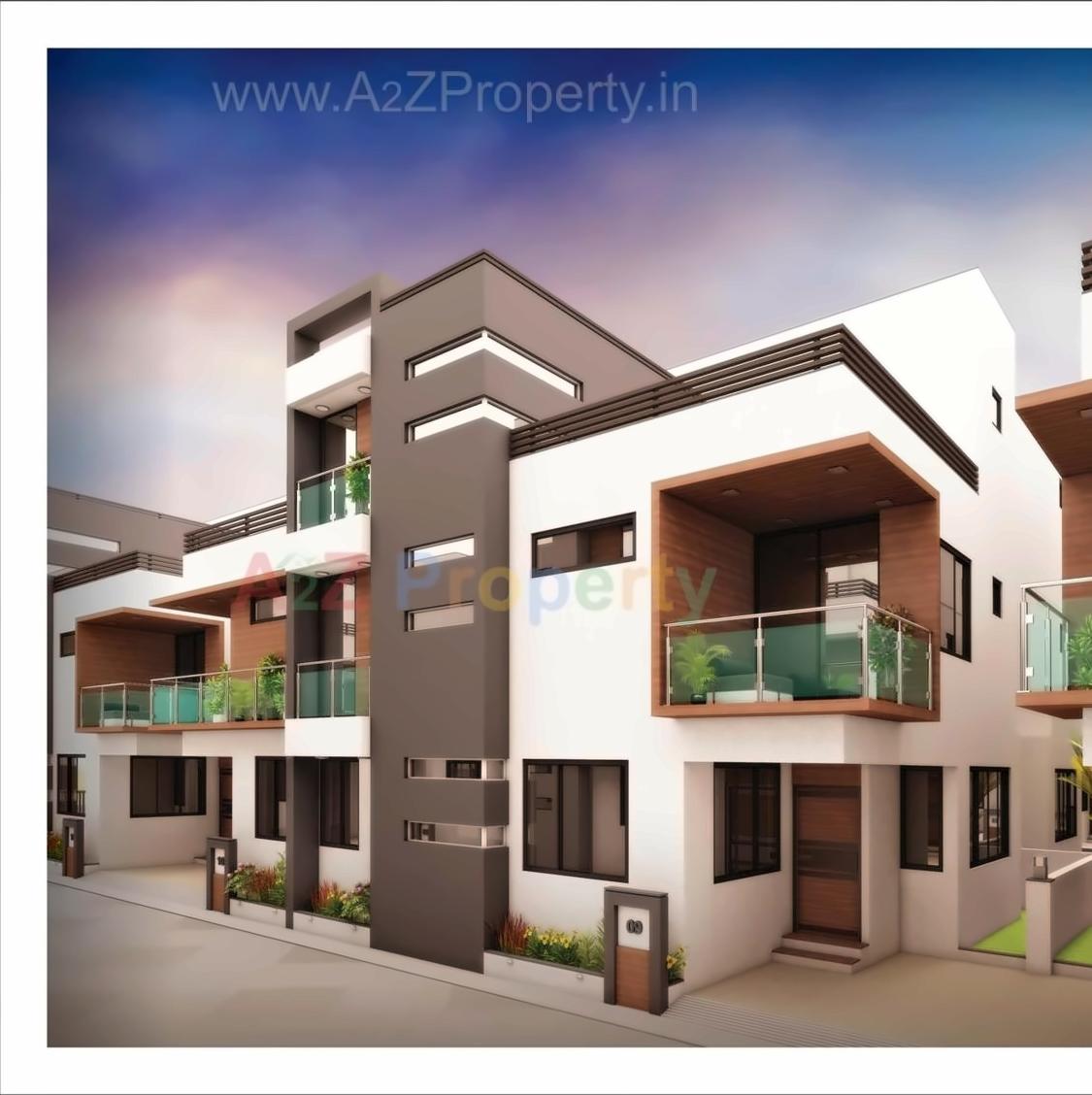 3D Elevation of real estate project Siddhi Vinayak Homes located at Bopal, Ahmedabad, Gujarat