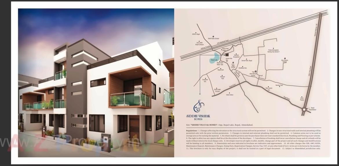  of real estate project Siddhi Vinayak Homes located at Bopal, Ahmedabad, Gujarat
