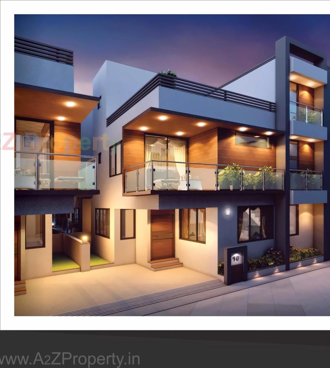 3D Elevation of real estate project Siddhi Vinayak Homes located at Bopal, Ahmedabad, Gujarat