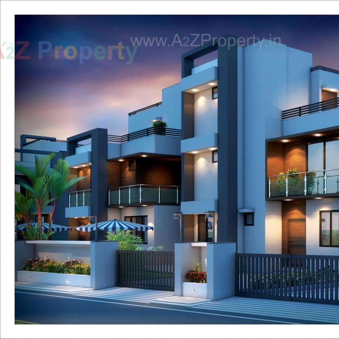 3D Elevation of real estate project Siddhi Vinayak Homes located at Bopal, Ahmedabad, Gujarat