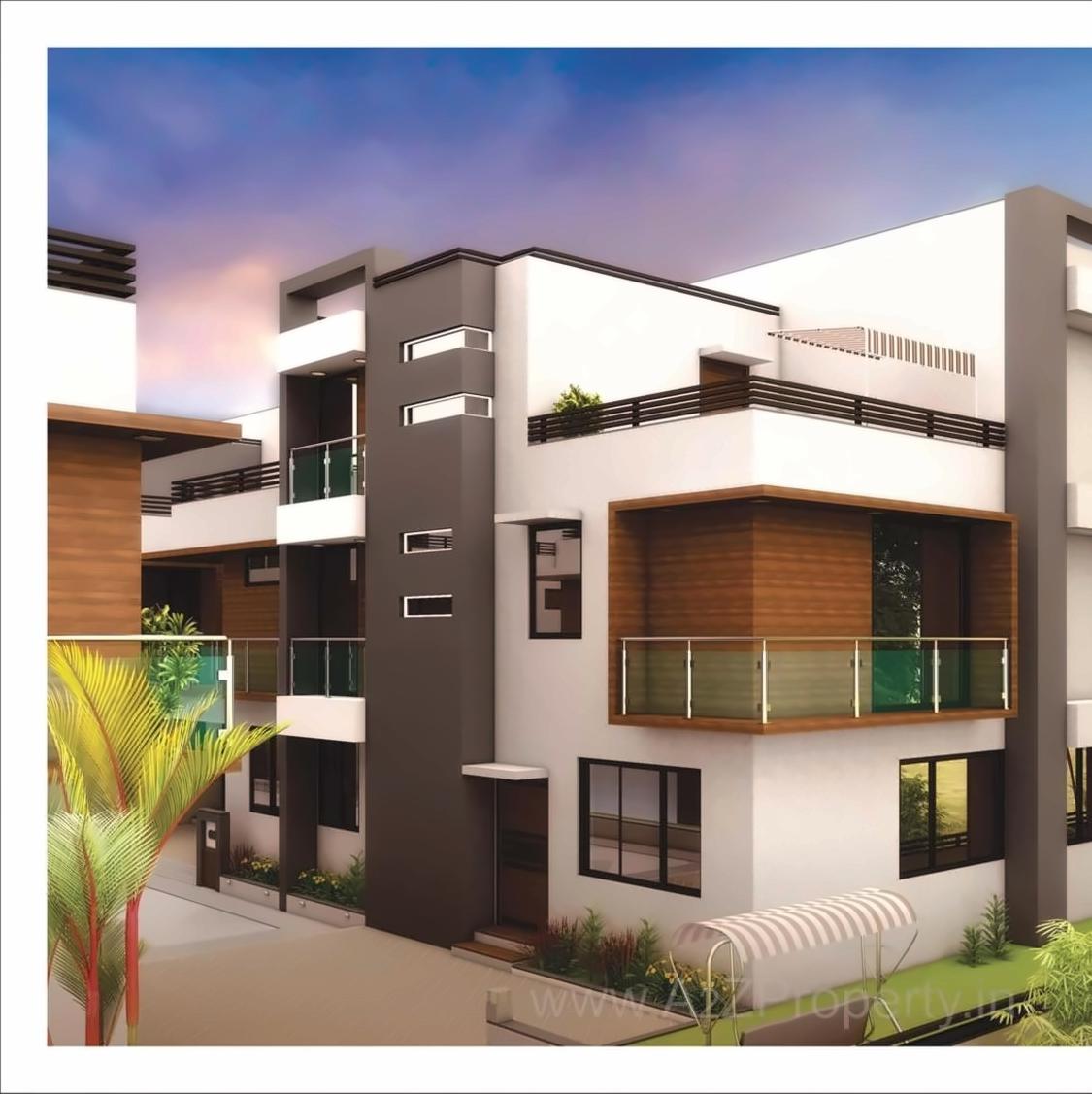 3D Elevation of real estate project Siddhi Vinayak Homes located at Bopal, Ahmedabad, Gujarat