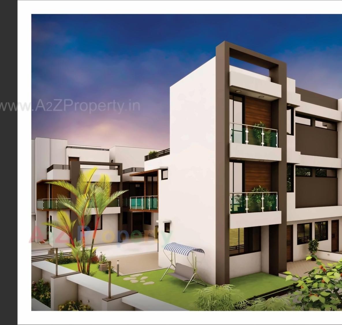 3D Elevation of real estate project Siddhi Vinayak Homes located at Bopal, Ahmedabad, Gujarat