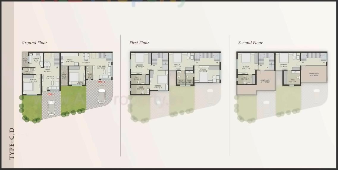 Layout of real estate project Siddhi Vinayak Homes located at Bopal, Ahmedabad, Gujarat