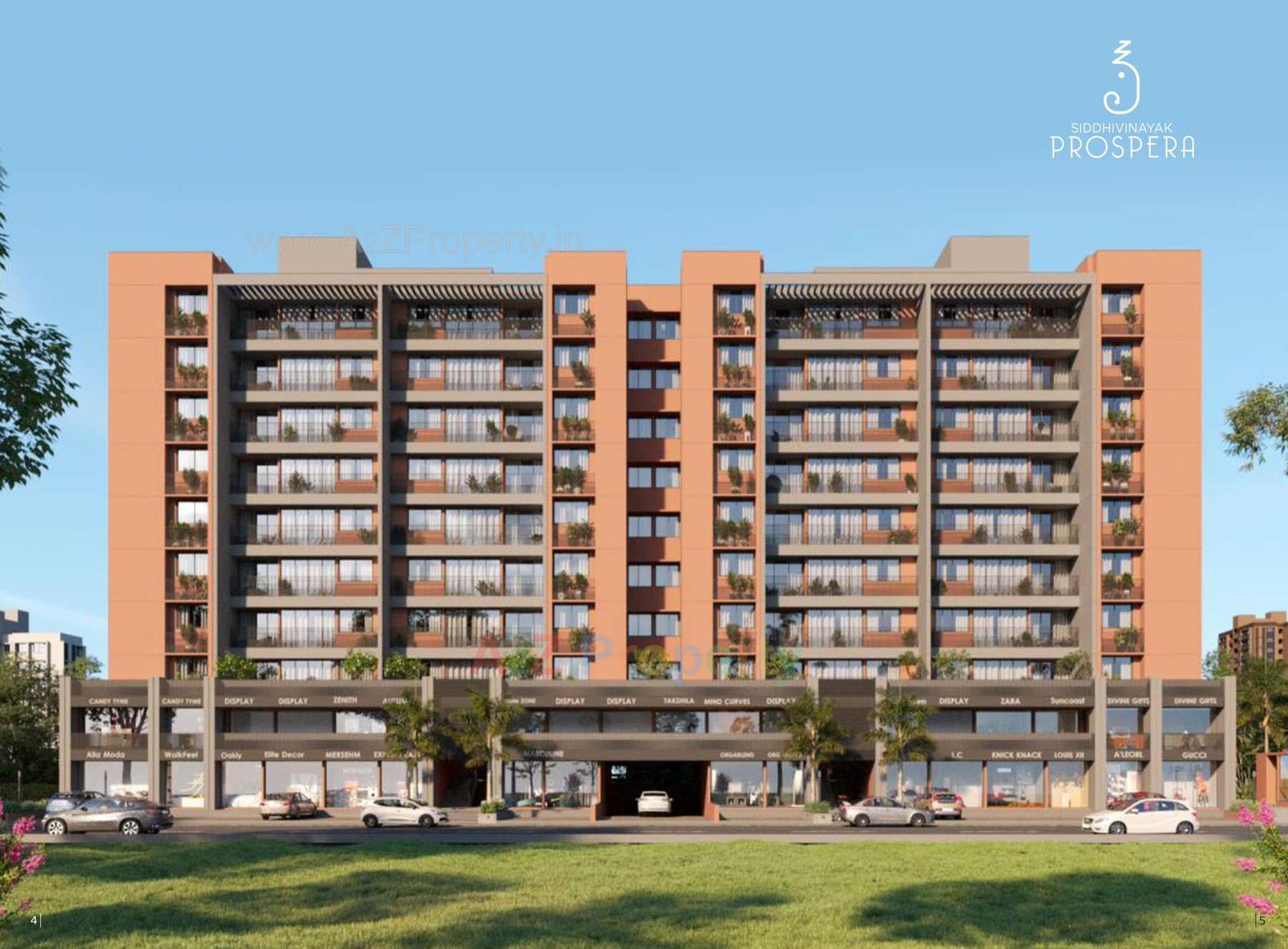 3D Elevation of real estate project Siddhi Vinayak Prospera located at Bopal, Ahmedabad, Gujarat