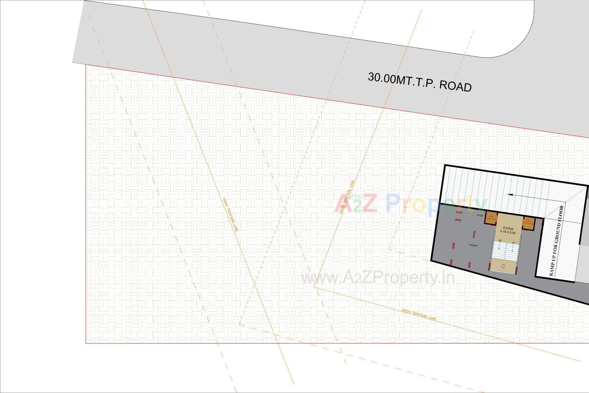 Layout of real estate project Siddhivinayak Heights located at Nana-chiloda, Ahmedabad, Gujarat