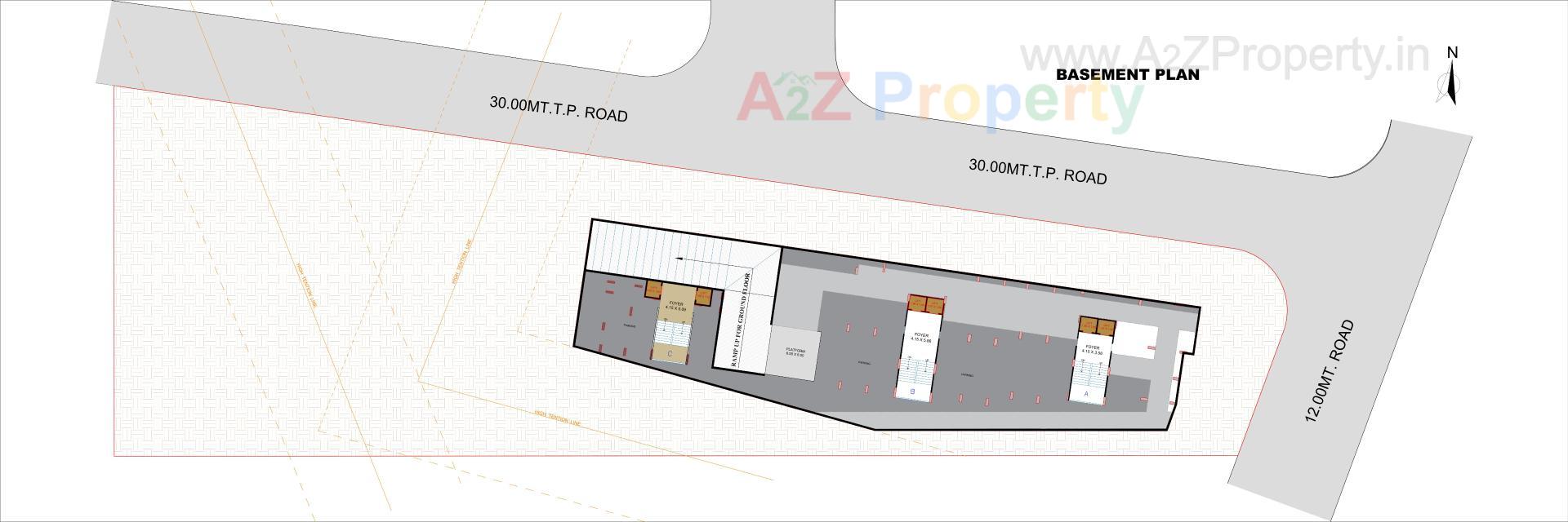 Layout of real estate project Siddhivinayak Heights located at Nana-chiloda, Ahmedabad, Gujarat