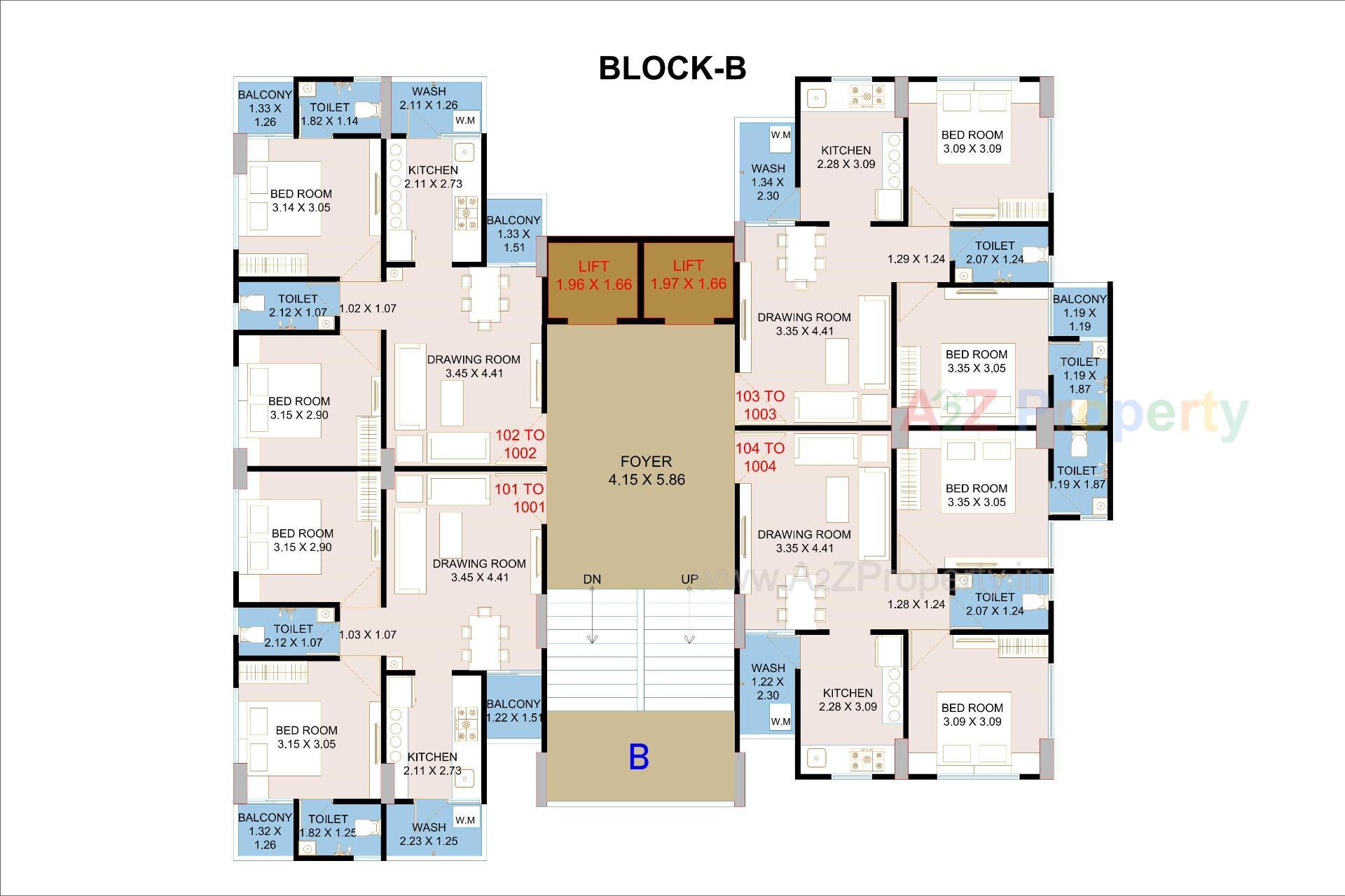 Layout of real estate project Siddhivinayak Heights located at Nana-chiloda, Ahmedabad, Gujarat