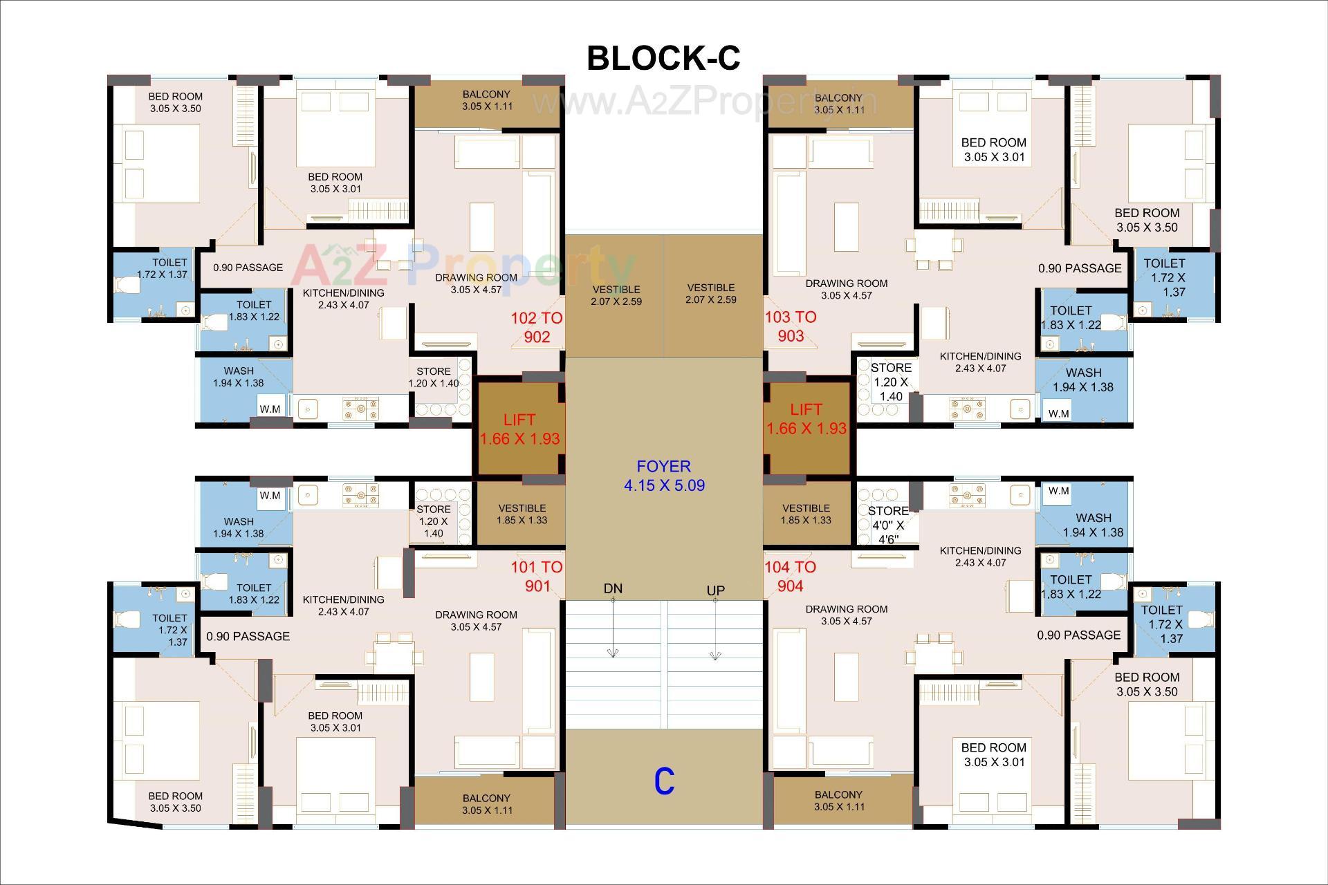 Layout of real estate project Siddhivinayak Heights located at Nana-chiloda, Ahmedabad, Gujarat