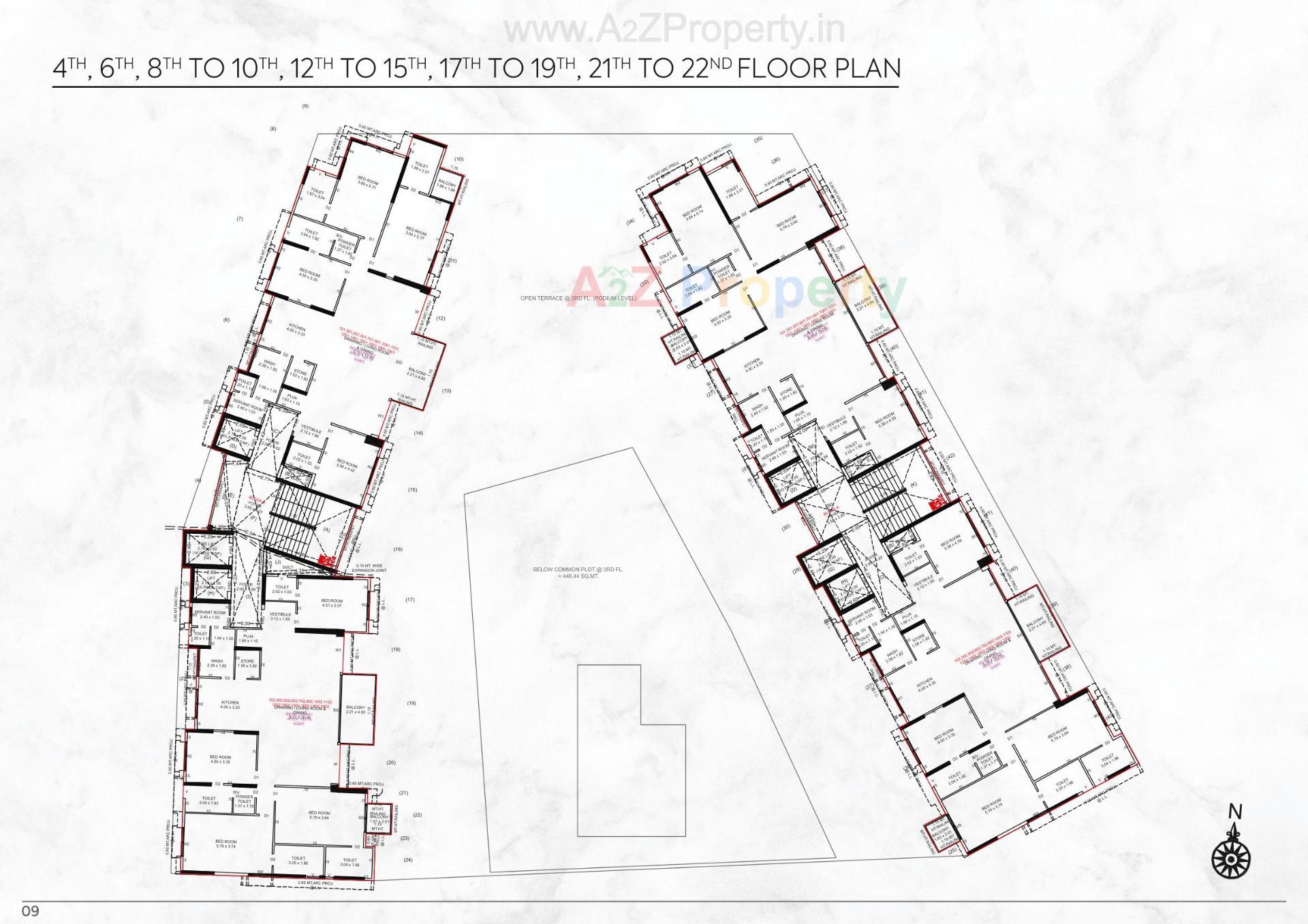 Layout of real estate project Sierra located at Jodhpur, Ahmedabad, Gujarat