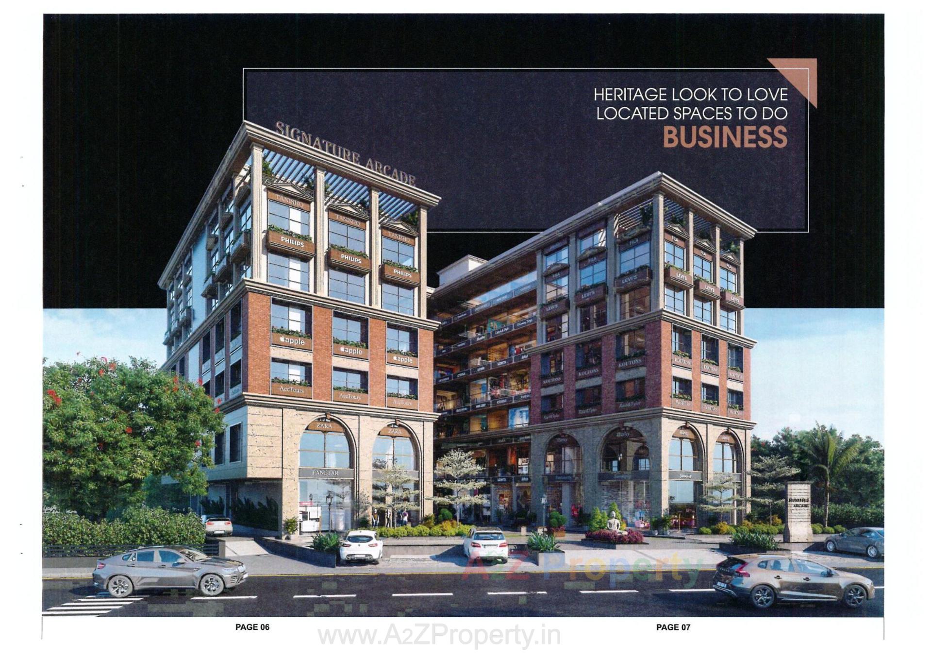 3D Elevation of real estate project Signature Arcade located at Nikol, Ahmedabad, Gujarat