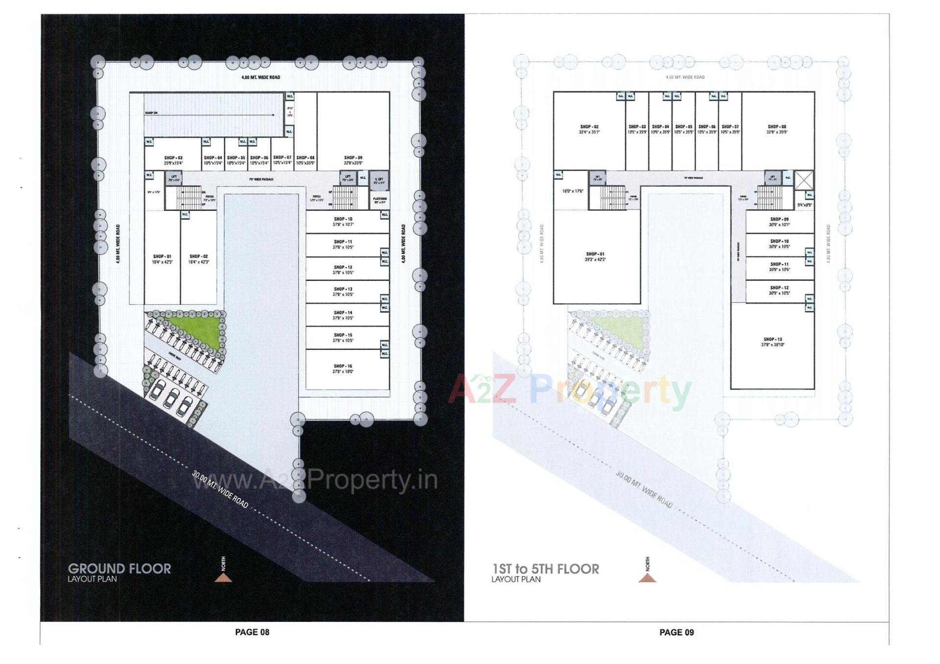 Layout of real estate project Signature Arcade located at Nikol, Ahmedabad, Gujarat