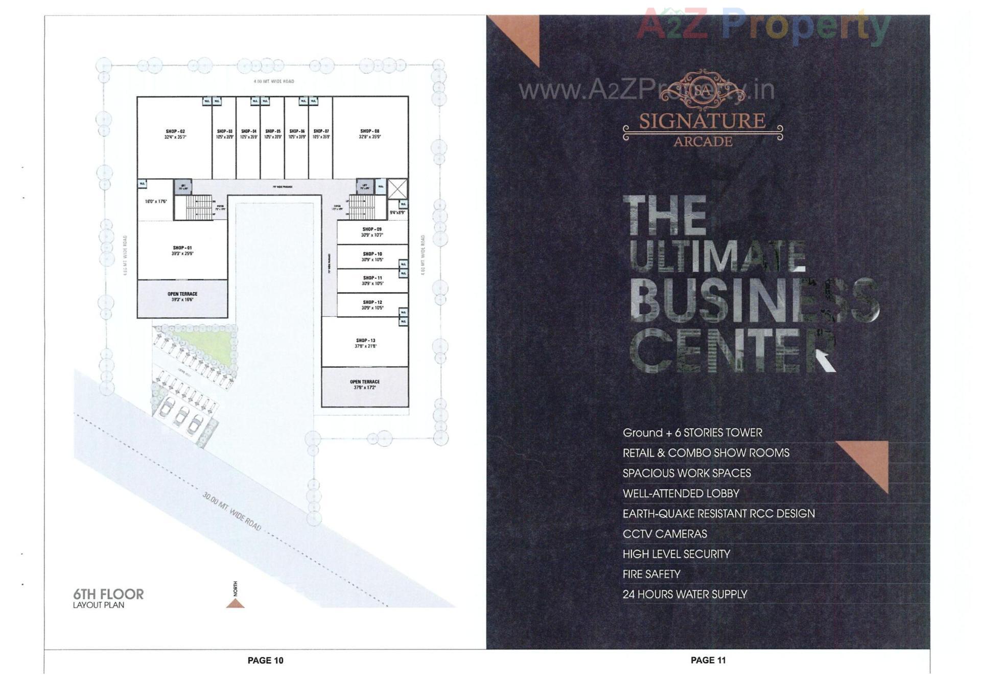 Layout of real estate project Signature Arcade located at Nikol, Ahmedabad, Gujarat