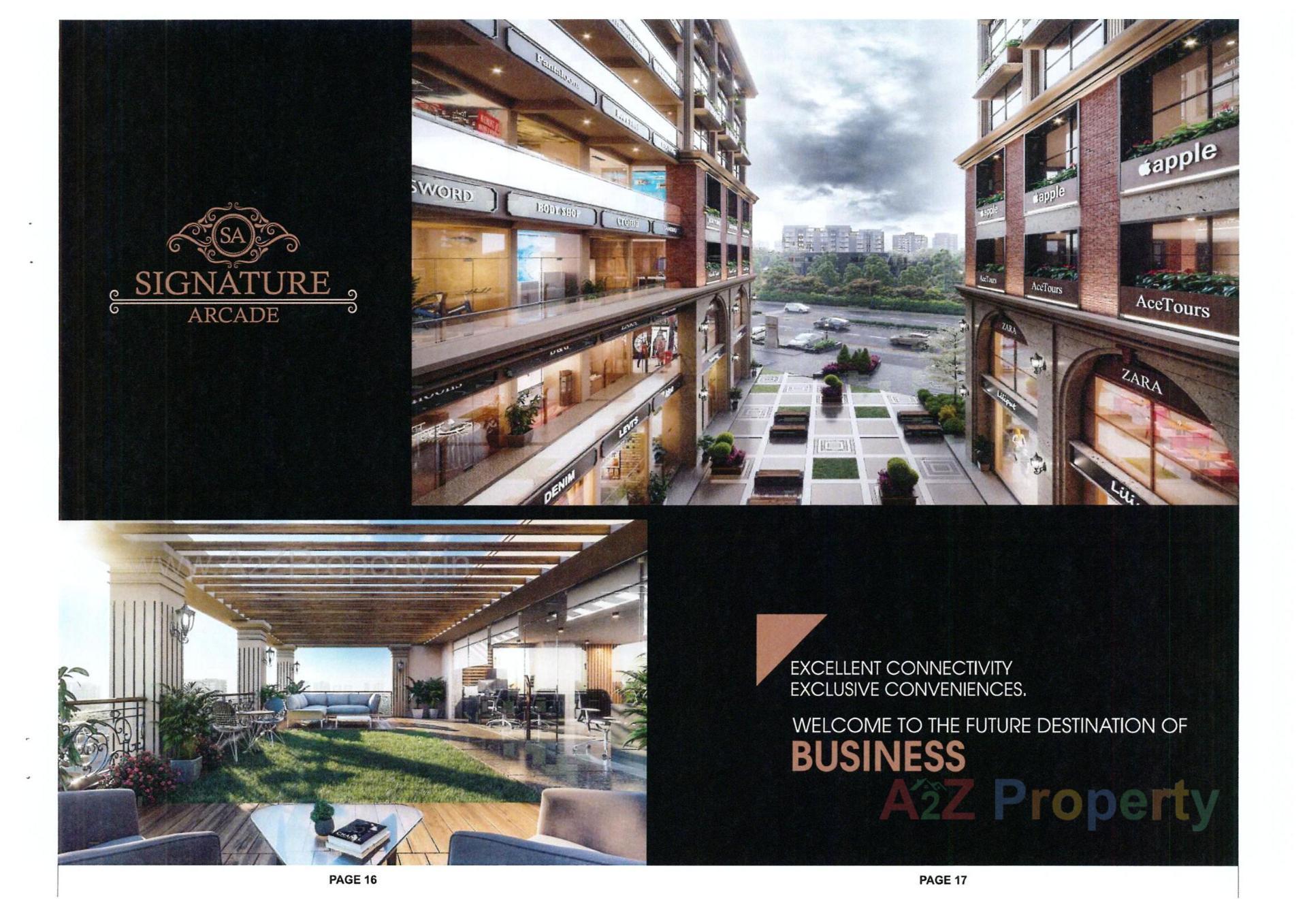 3D Elevation of real estate project Signature Arcade located at Nikol, Ahmedabad, Gujarat