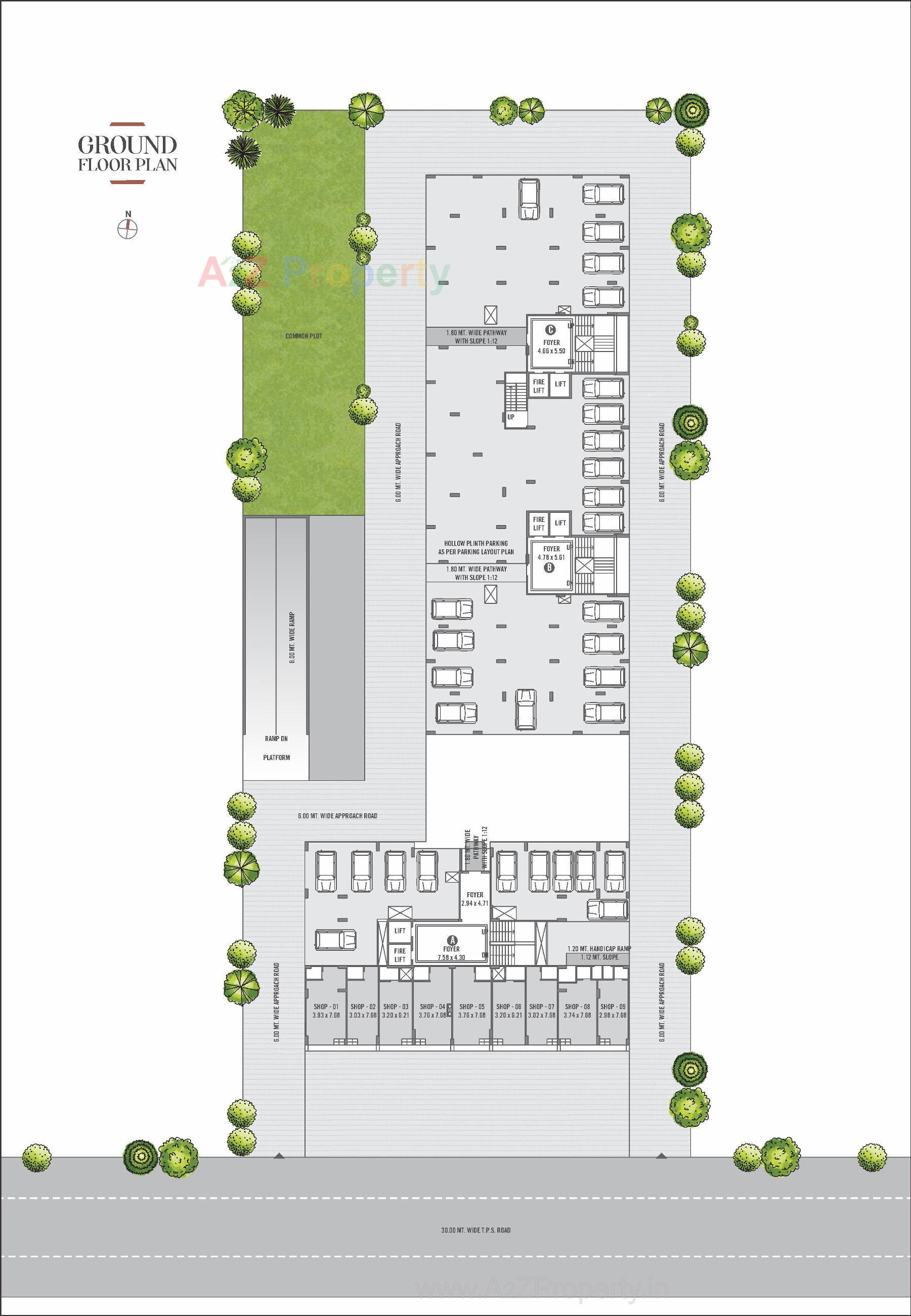 Layout of real estate project Signature Infinity located at Chharodi, Ahmedabad, Gujarat