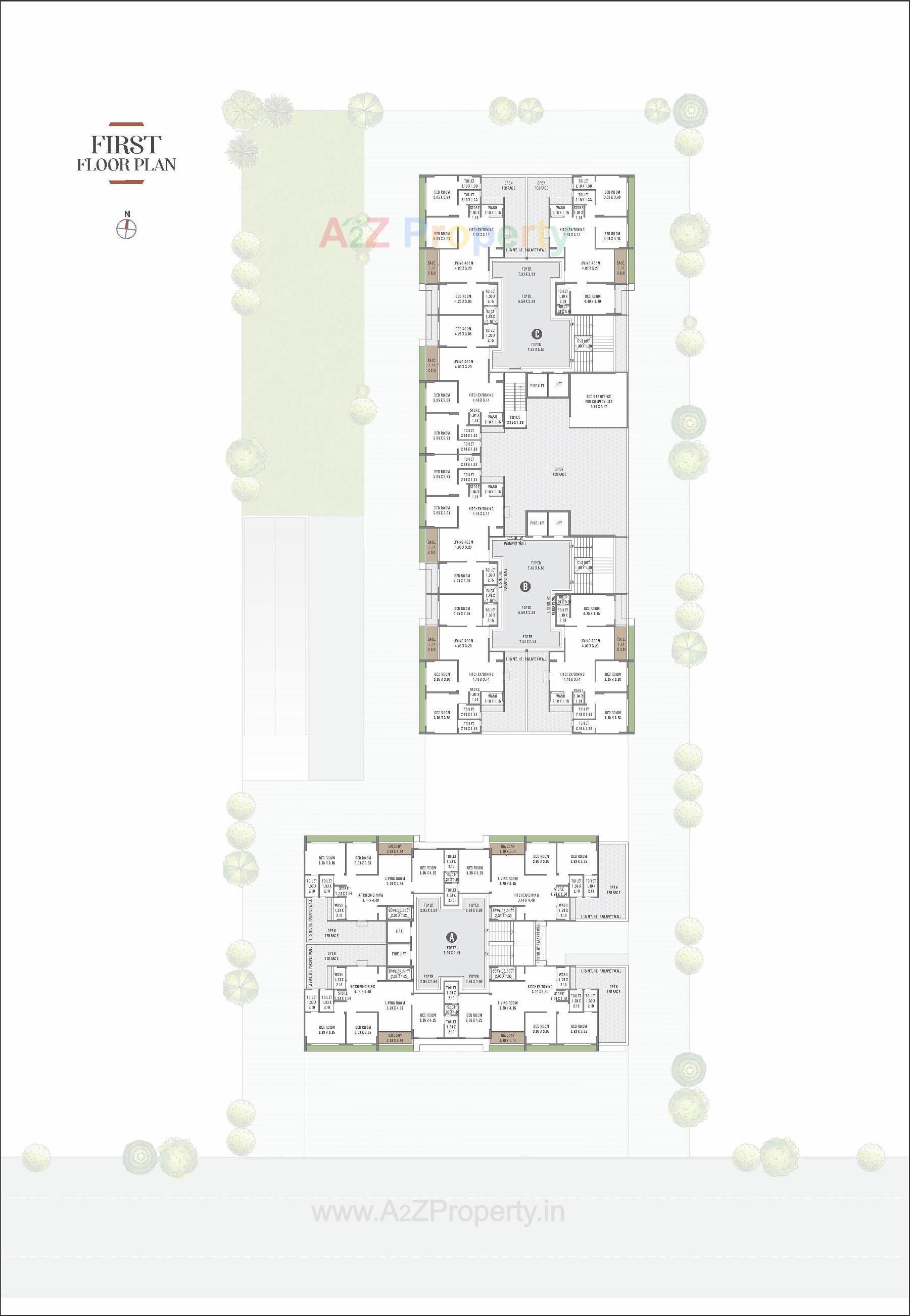 Layout of real estate project Signature Infinity located at Chharodi, Ahmedabad, Gujarat