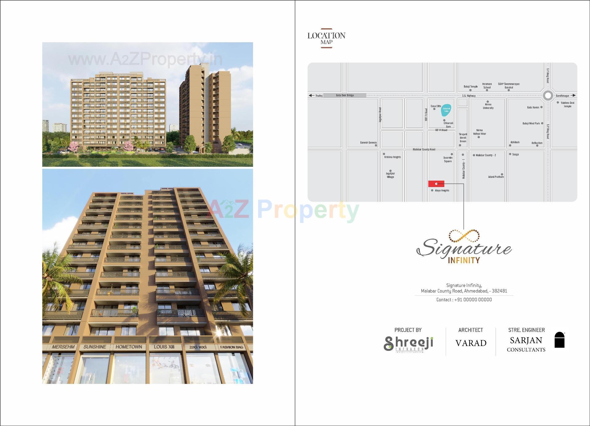  of real estate project Signature Infinity located at Chharodi, Ahmedabad, Gujarat