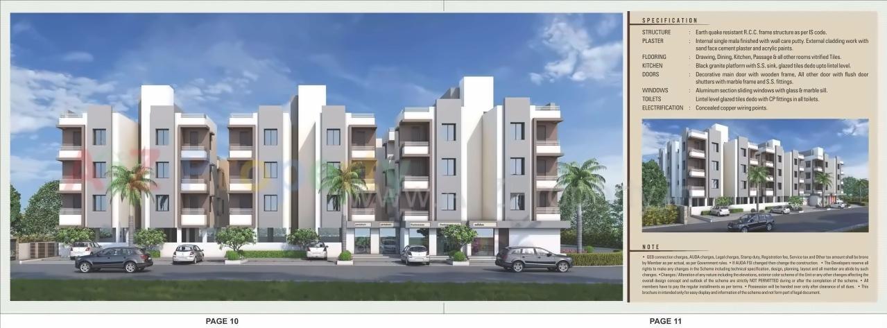3D Elevation of real estate project Signature Pride located at Singrva, Ahmedabad, Gujarat