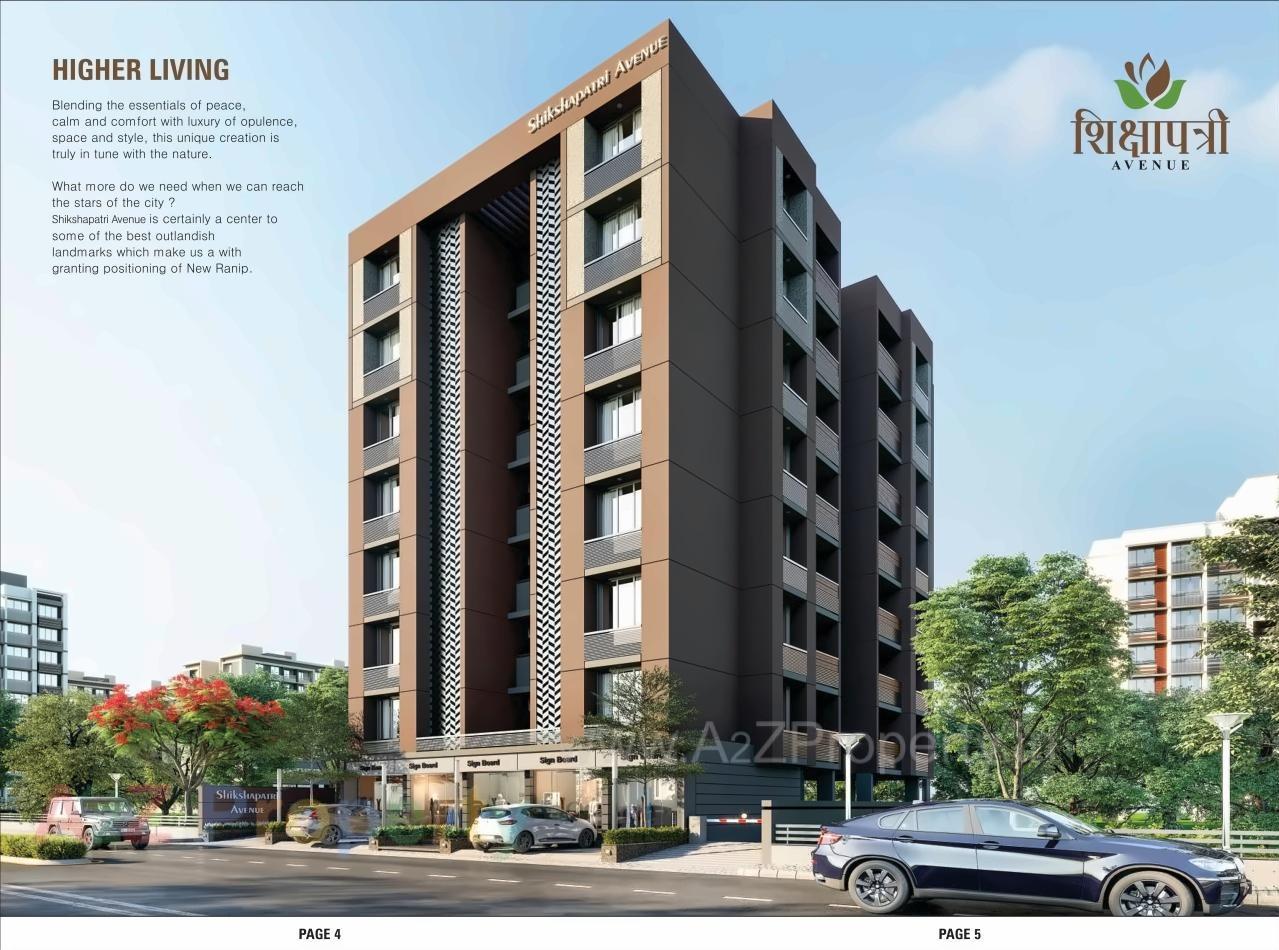 3D Elevation of real estate project Shikshapatri Avenue located at Chenpur, Ahmedabad, Gujarat
