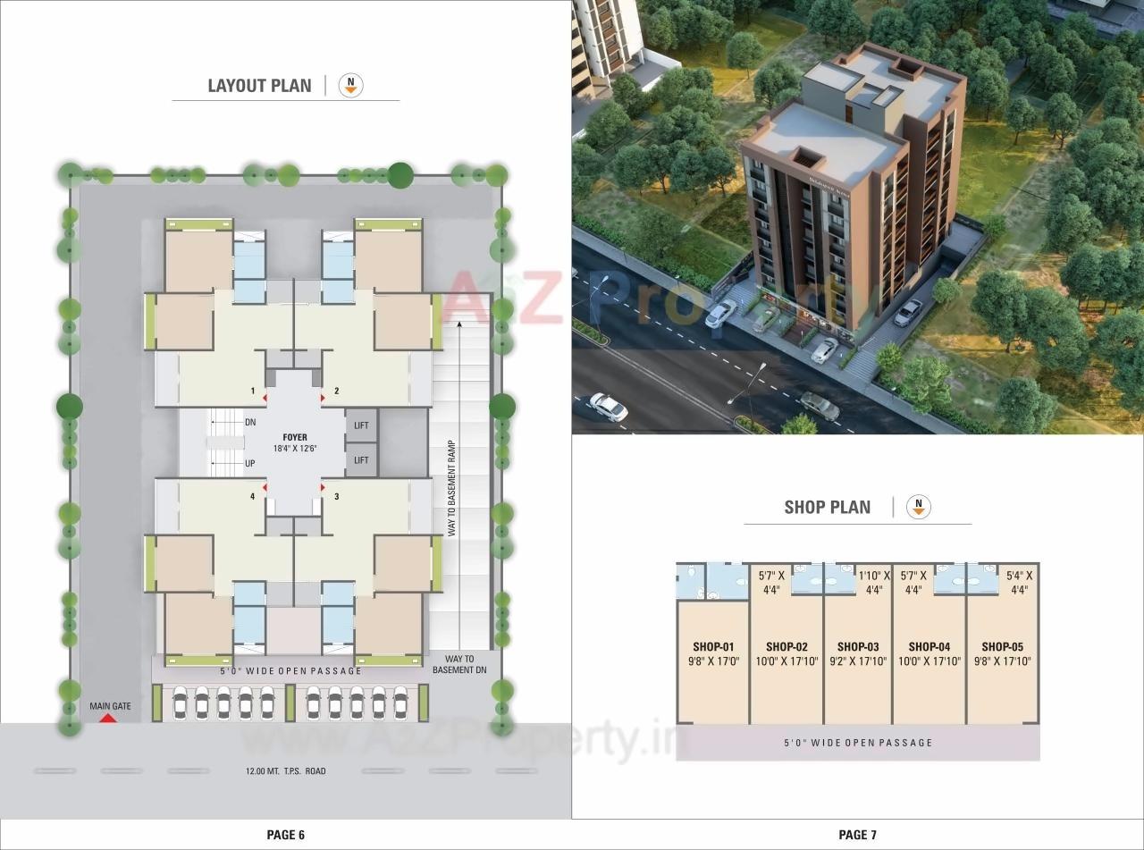 Layout of real estate project Shikshapatri Avenue located at Chenpur, Ahmedabad, Gujarat