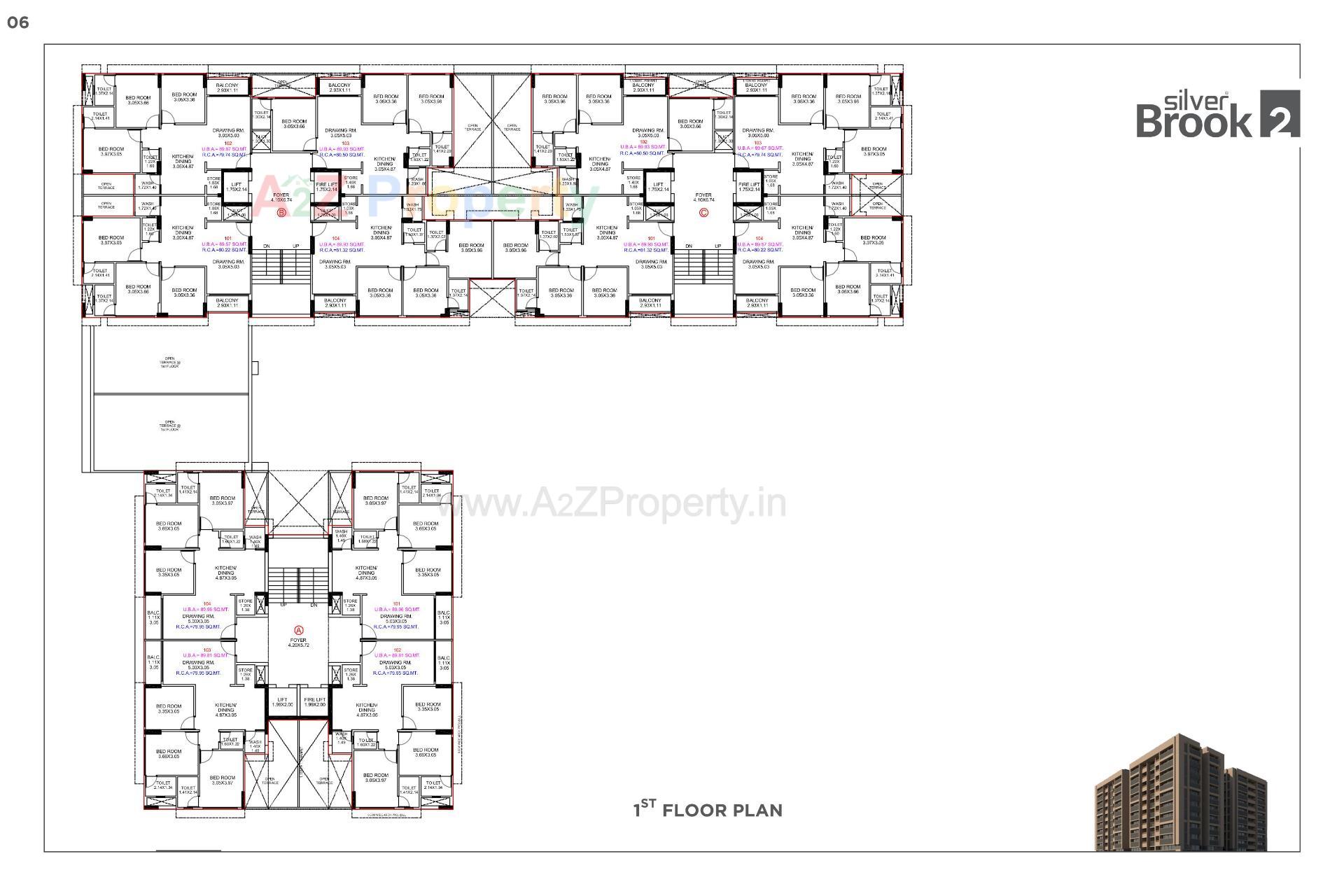 Layout of real estate project Silver Brook located at Shilaj, Ahmedabad, Gujarat