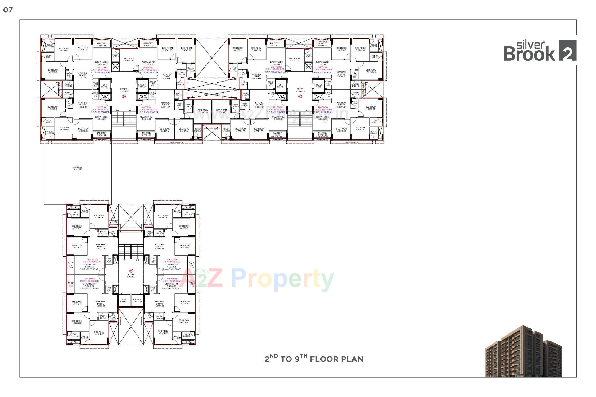 Layout of real estate project Silver Brook located at Shilaj, Ahmedabad, Gujarat