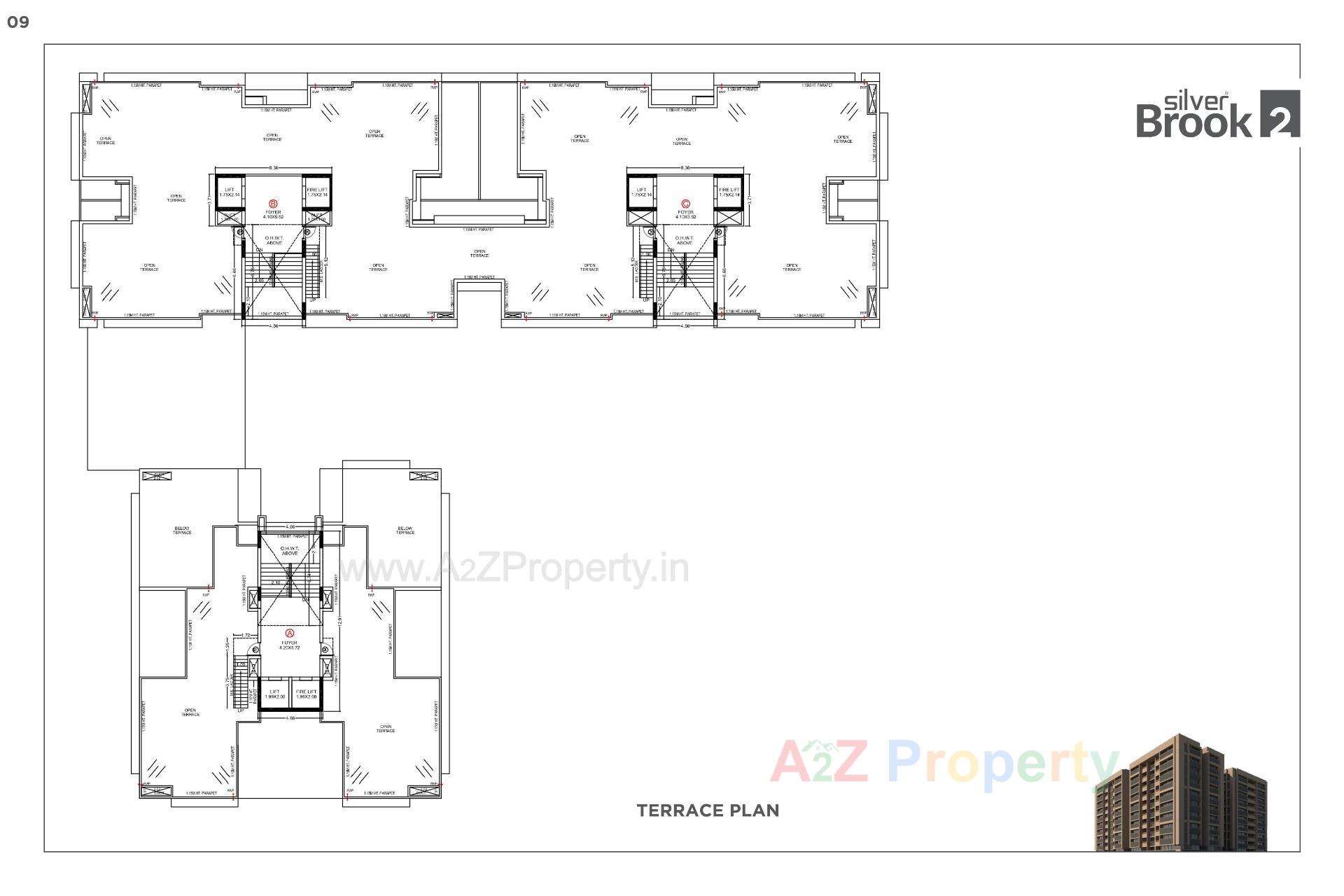 Layout of real estate project Silver Brook located at Shilaj, Ahmedabad, Gujarat