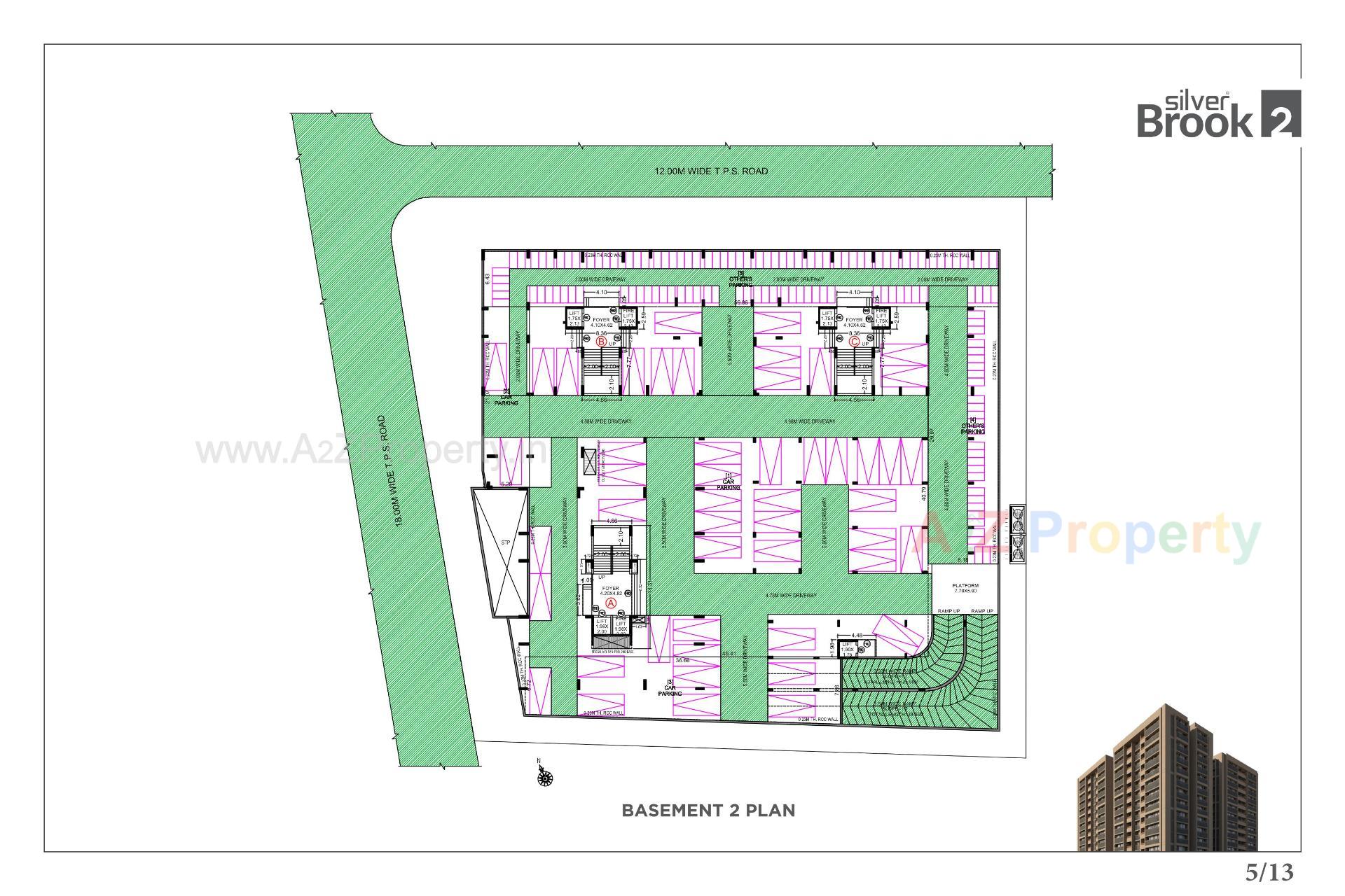 Layout of real estate project Silver Brook located at Shilaj, Ahmedabad, Gujarat