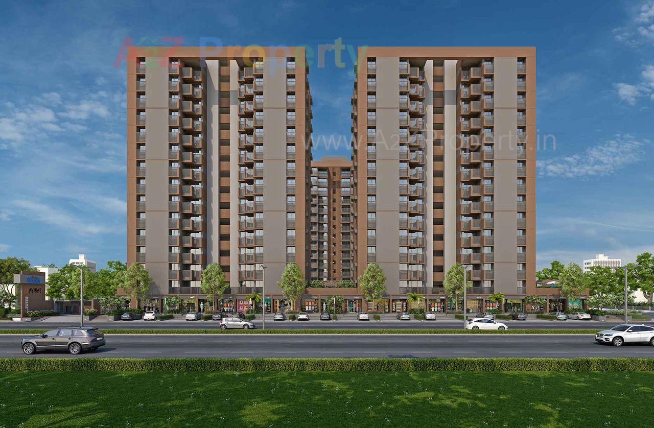 Front View of real estate project Silver Brook located at Sola, Ahmedabad, Gujarat