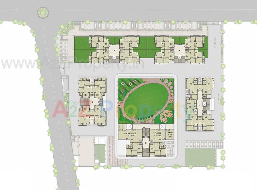 Silver Brook Podium Floor of real estate project Silver Brook located at Sola, Ahmedabad, Gujarat