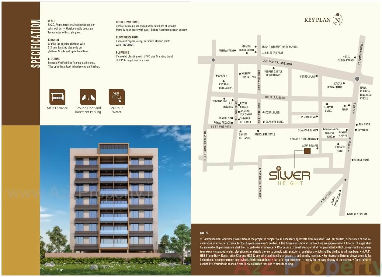  of real estate project Silver Height located at Chiloda, Ahmedabad, Gujarat