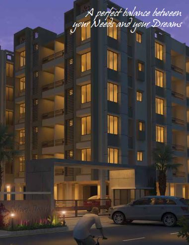 3D Elevation of real estate project Silver Pearl (i) located at Ghatlodia, Ahmedabad, Gujarat