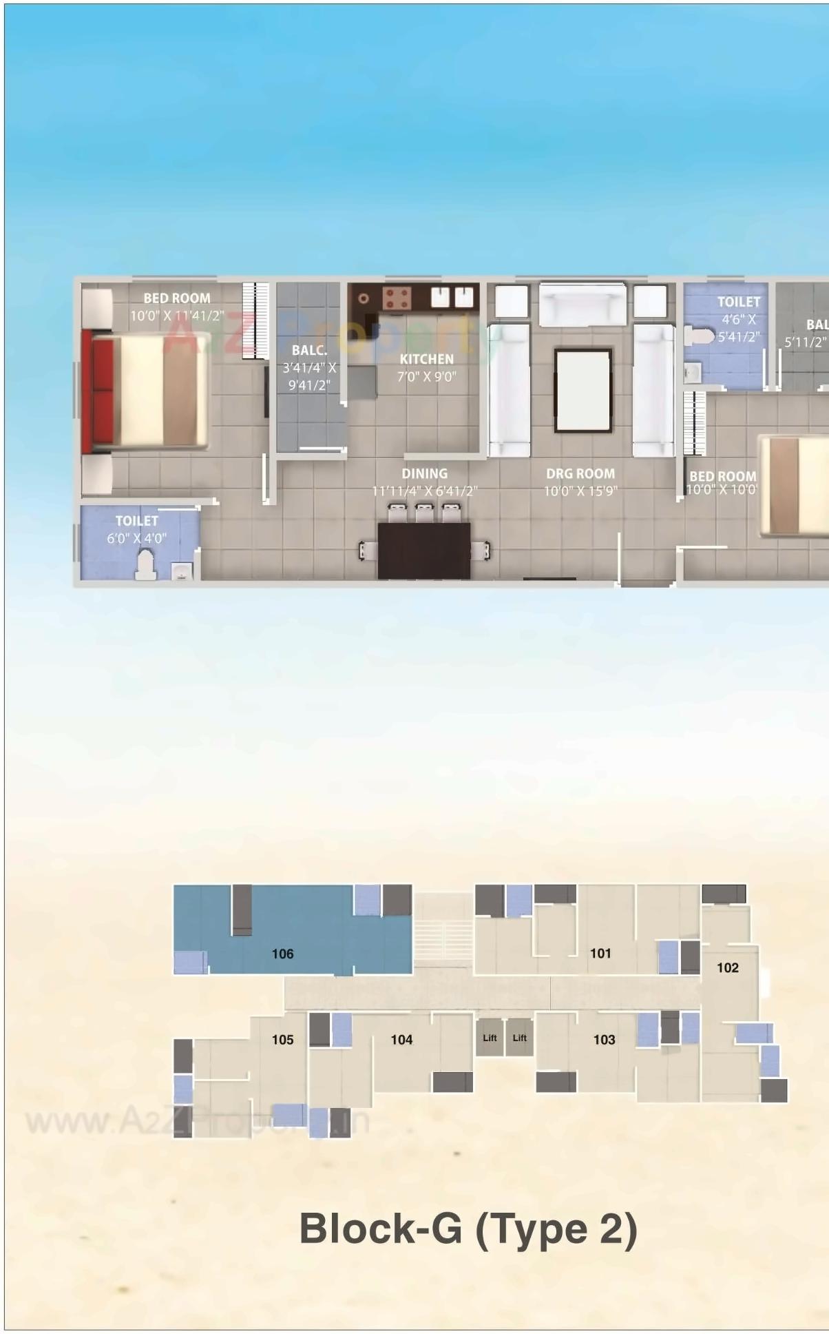 Layout of real estate project Silver Pearl (i) located at Ghatlodia, Ahmedabad, Gujarat