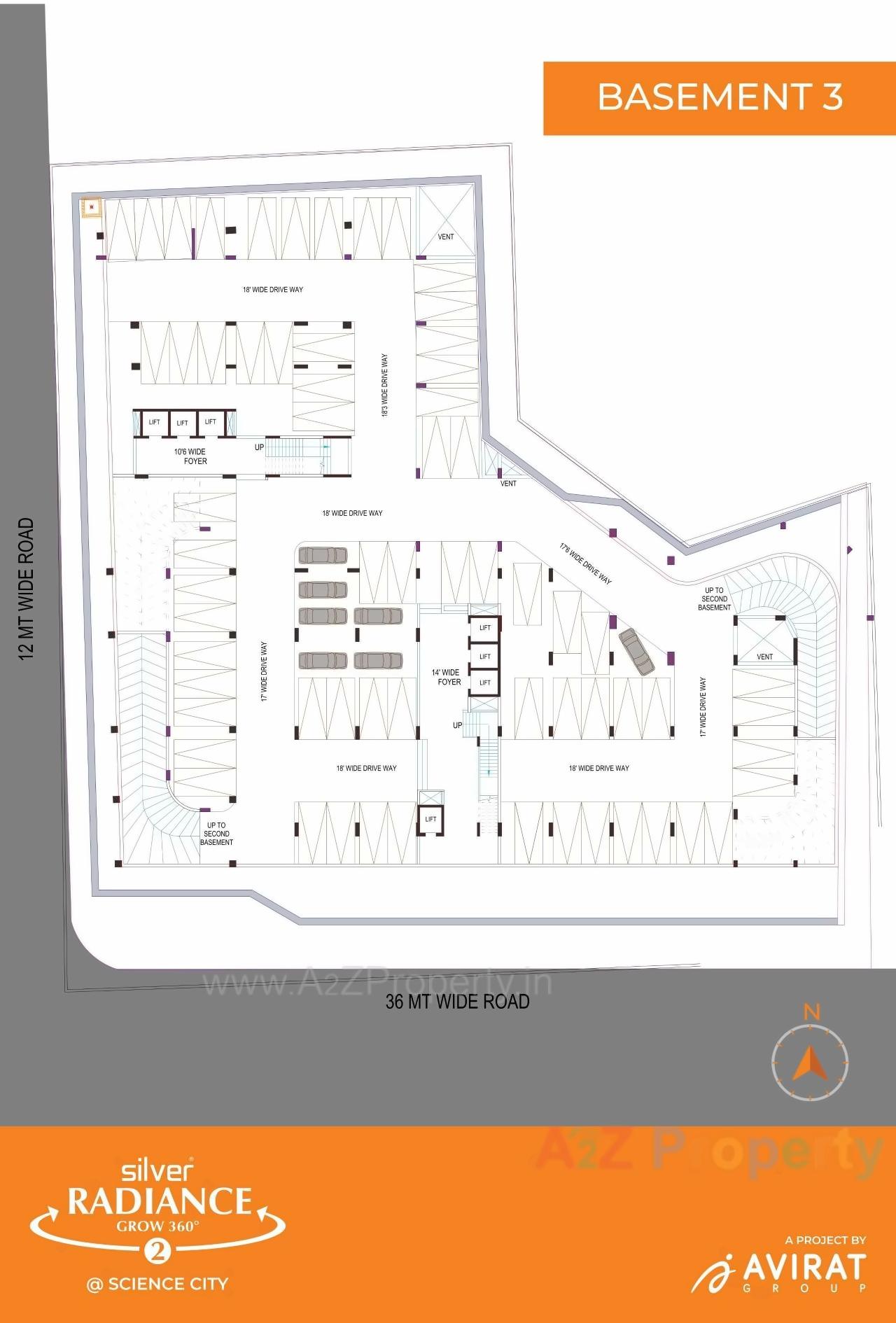 Layout of real estate project Silver Radiance located at Sola, Ahmedabad, Gujarat