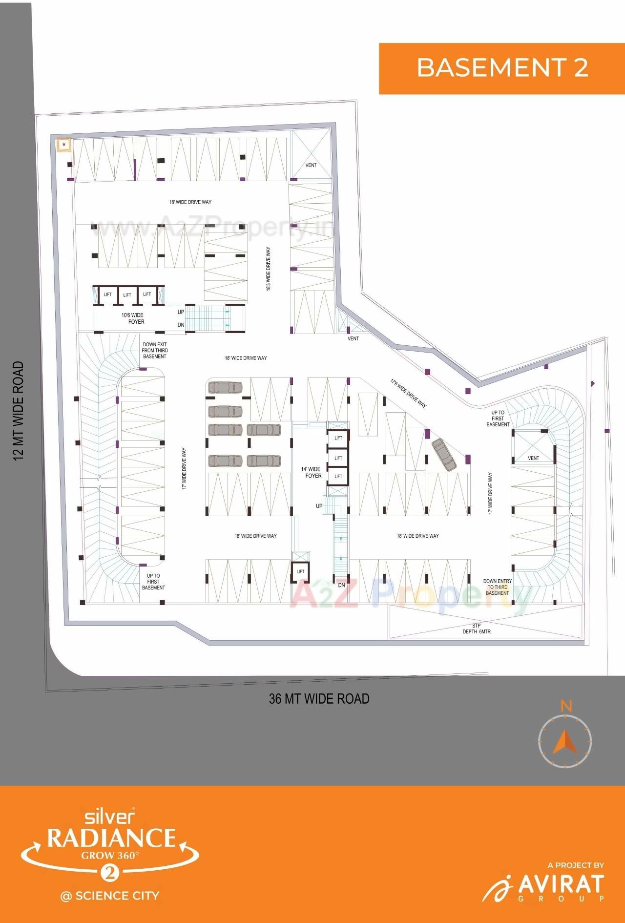 Layout of real estate project Silver Radiance located at Sola, Ahmedabad, Gujarat