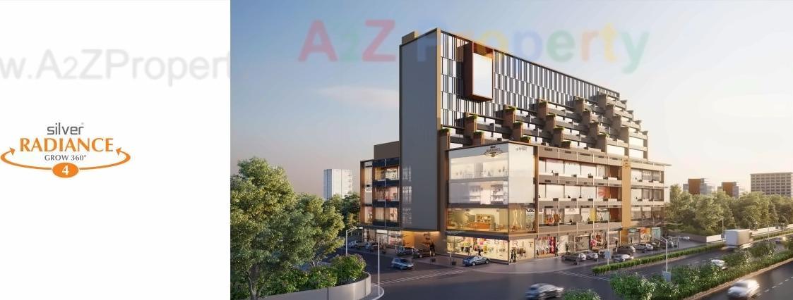 3D Elevation of real estate project Silver Radiance located at Gota, Ahmedabad, Gujarat