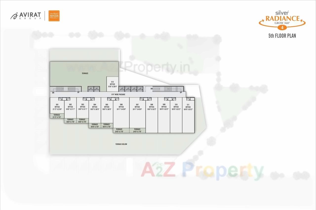Layout of real estate project Silver Radiance located at Gota, Ahmedabad, Gujarat