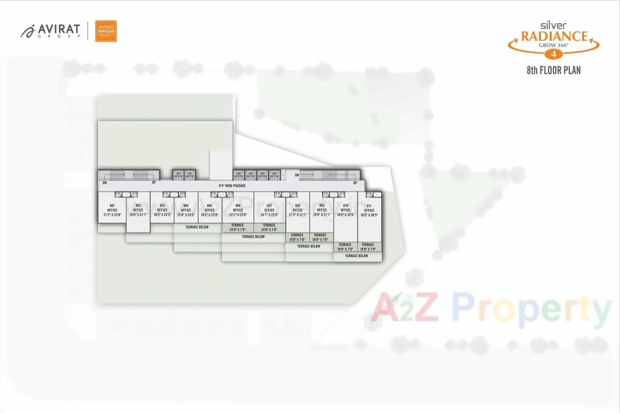 Layout of real estate project Silver Radiance located at Gota, Ahmedabad, Gujarat
