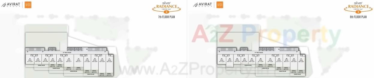Layout of real estate project Silver Radiance located at Gota, Ahmedabad, Gujarat