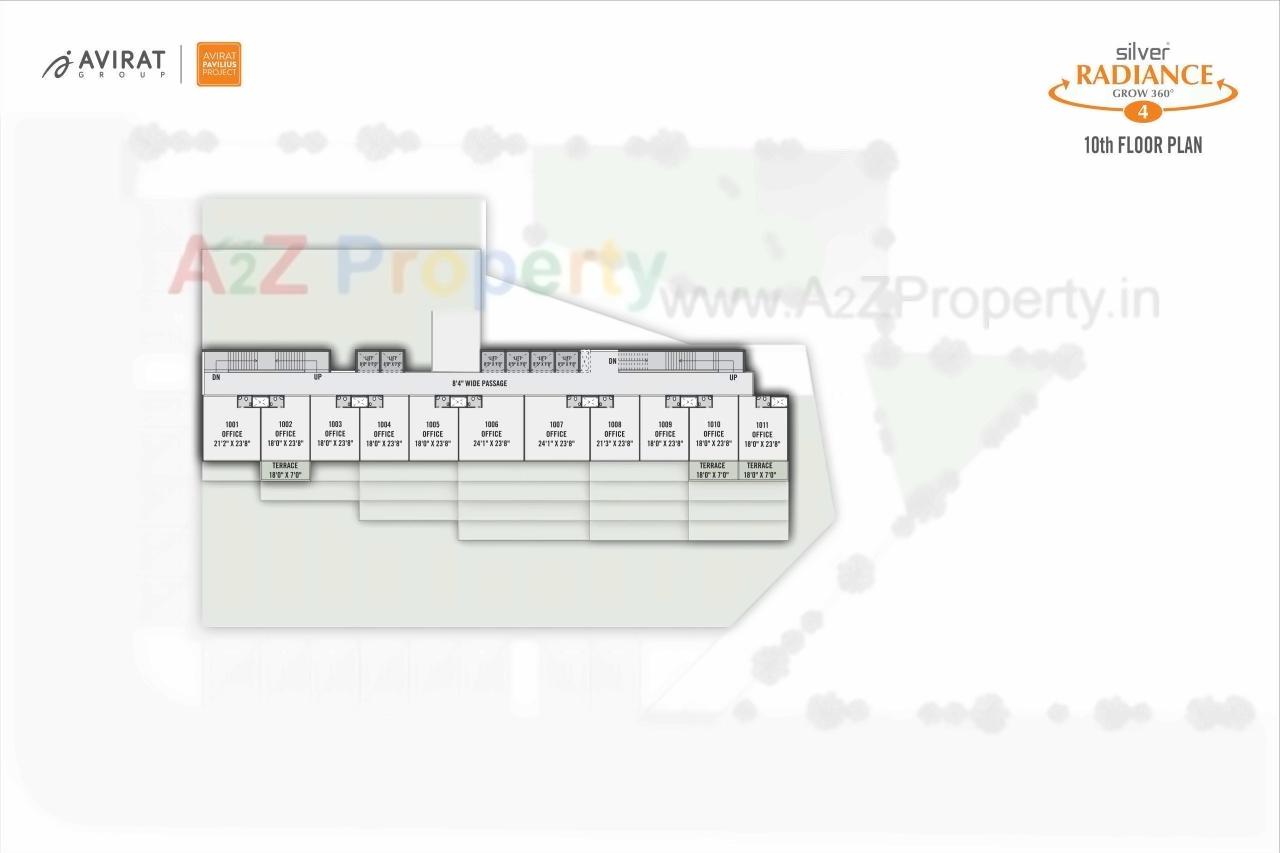 Layout of real estate project Silver Radiance located at Gota, Ahmedabad, Gujarat
