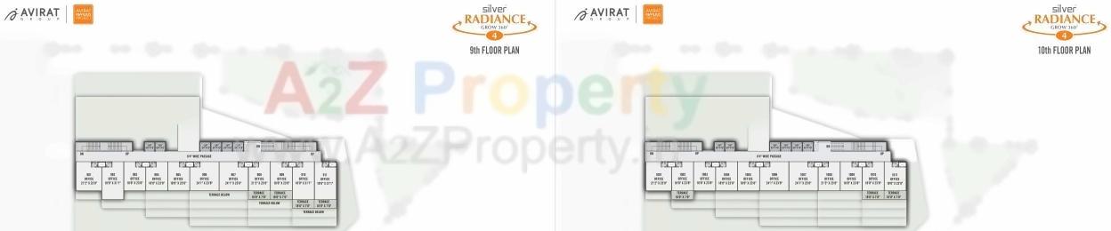 Layout of real estate project Silver Radiance located at Gota, Ahmedabad, Gujarat