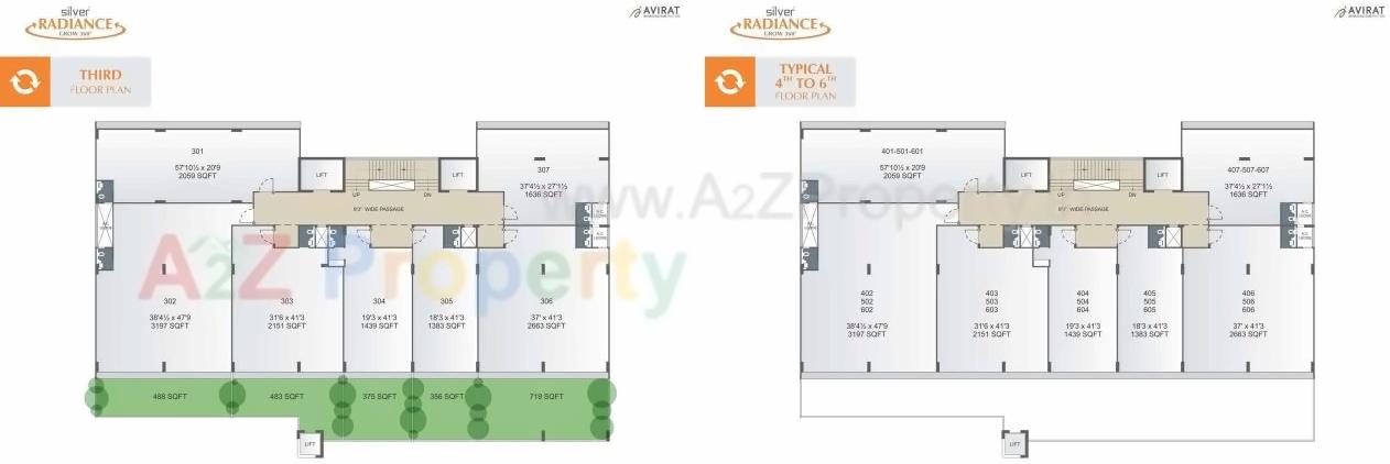 Layout of real estate project Silver Radiance located at City, Ahmedabad, Gujarat